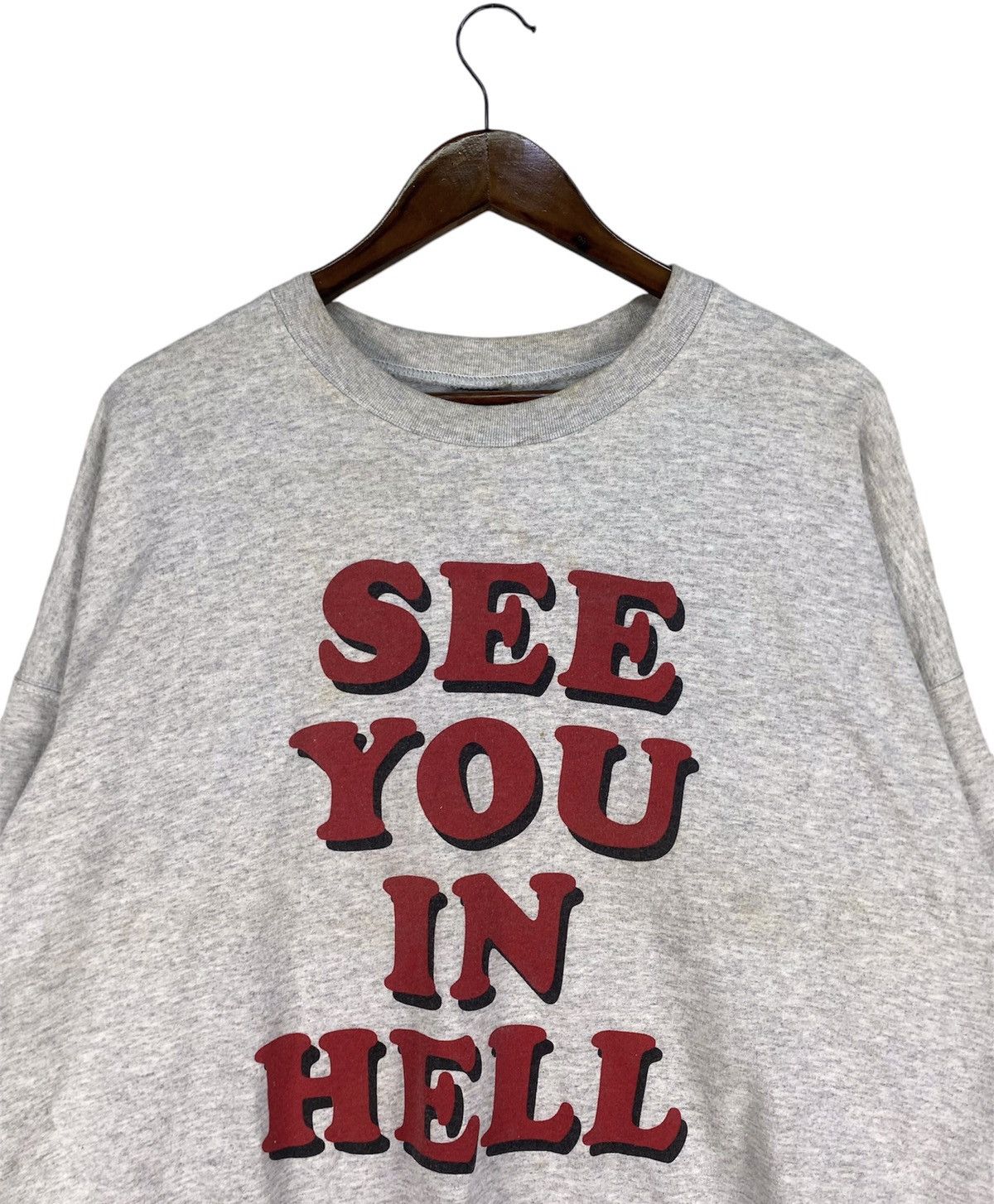 Designer × Japanese Brand × Vintage 🔥RARE🔥SEE YOU IN HELL SWEATSHIRT Size US XXL / EU 58 / 5 - 3 Thumbnail