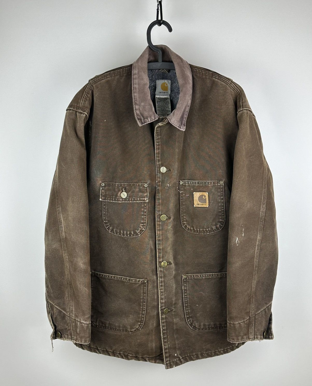 Carhartt Carhartt Distressed Work Jacket Heavy Canvas L Made In USA Size US L / EU 52-54 / 3 - 1 Thumbnail
