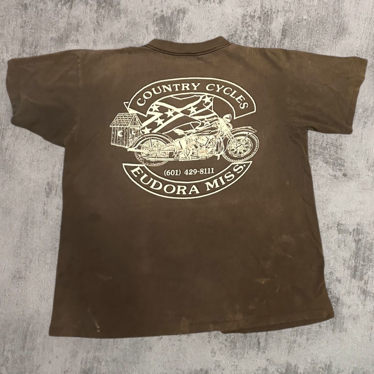 Vintage 1993 Born to be free 3D emblem Biker T Shirt Size US L / EU 52-54 / 3 - 2 Thumbnail
