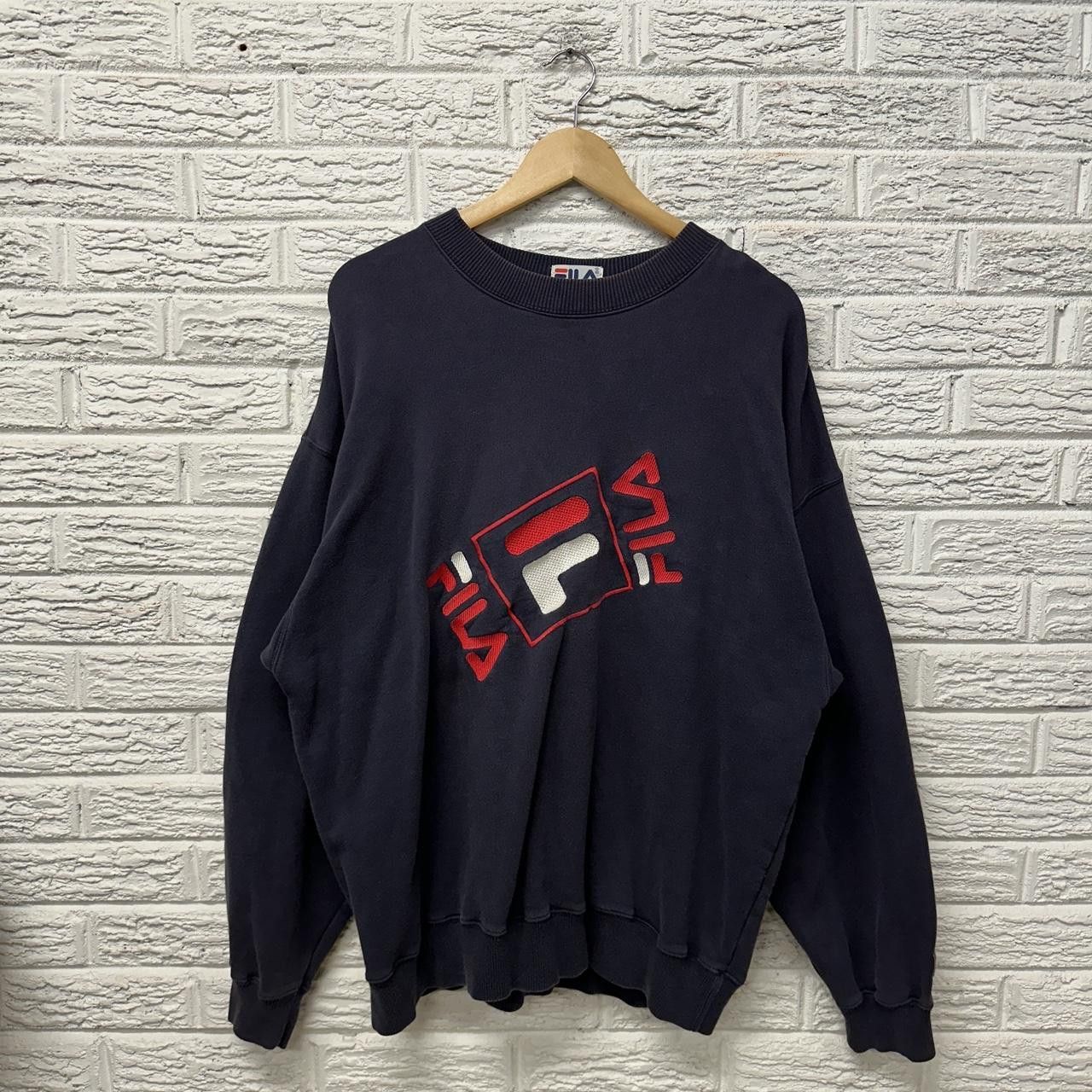 Fila × Vintage Y2K Fila Embroidered Sweatshirt Men’s XL Size US XL / EU 56 / 4 - 1 Thumbnail