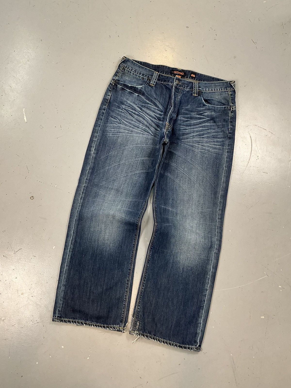 Ed Hardy × Vintage Vintage Edhardy loose fit big pocket distressed denim Size US 40 / EU 56 - 3 Thumbnail