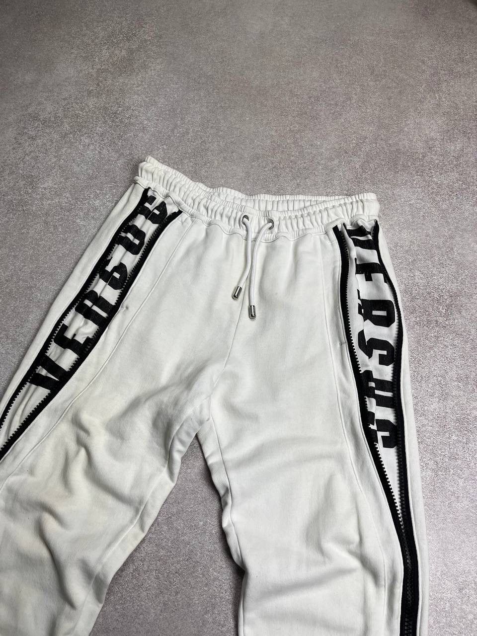 Versace × Versus × Vintage VERSACE VERSUS WHITE FLARED COTTON JOGGERS TRACK PANTS M Size US 32 / EU 48 - 4 Thumbnail