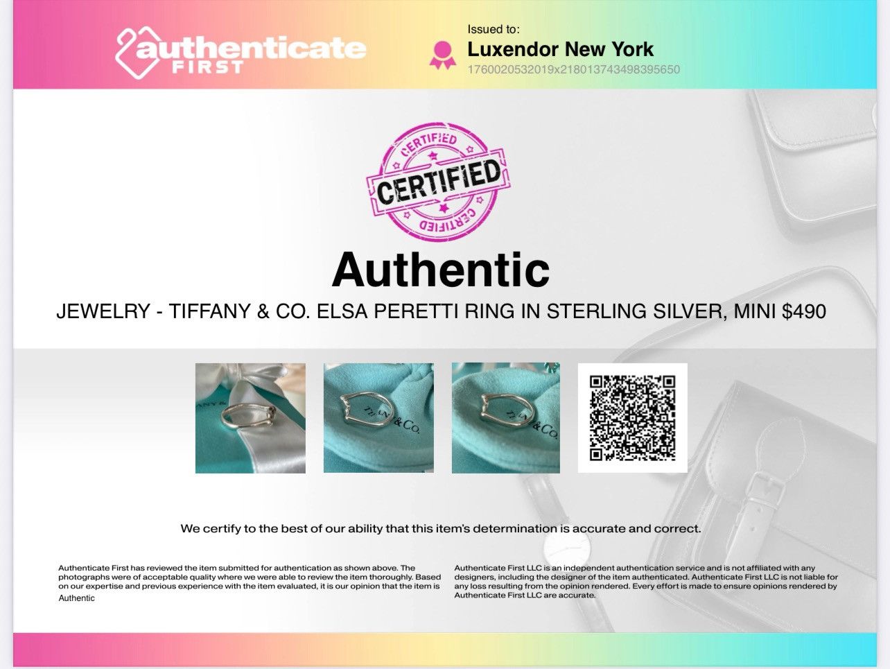 Tiffany & Co. Tiffany & Co. Elsa Peretti Bean Ring Silver 6.5 NEW $490 Size ONE SIZE - 5 Thumbnail
