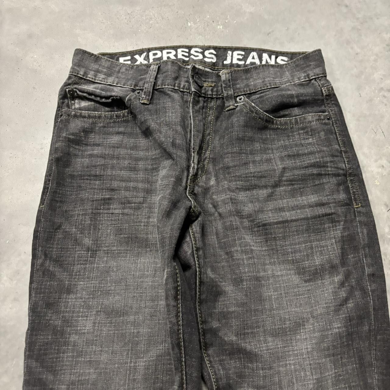 Japanese Brand × Vintage Crazy Vintage Y2K/2000s Grunge Faded Black Mall Goth Denim Jeans! Size US 29 - 5 Thumbnail