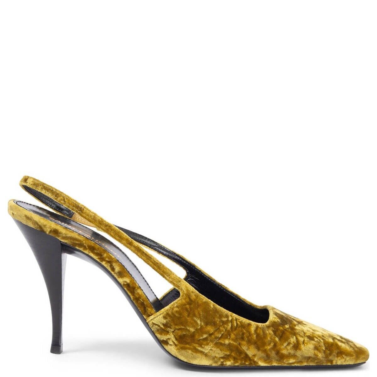 Blade Slingback Pumps in mustard