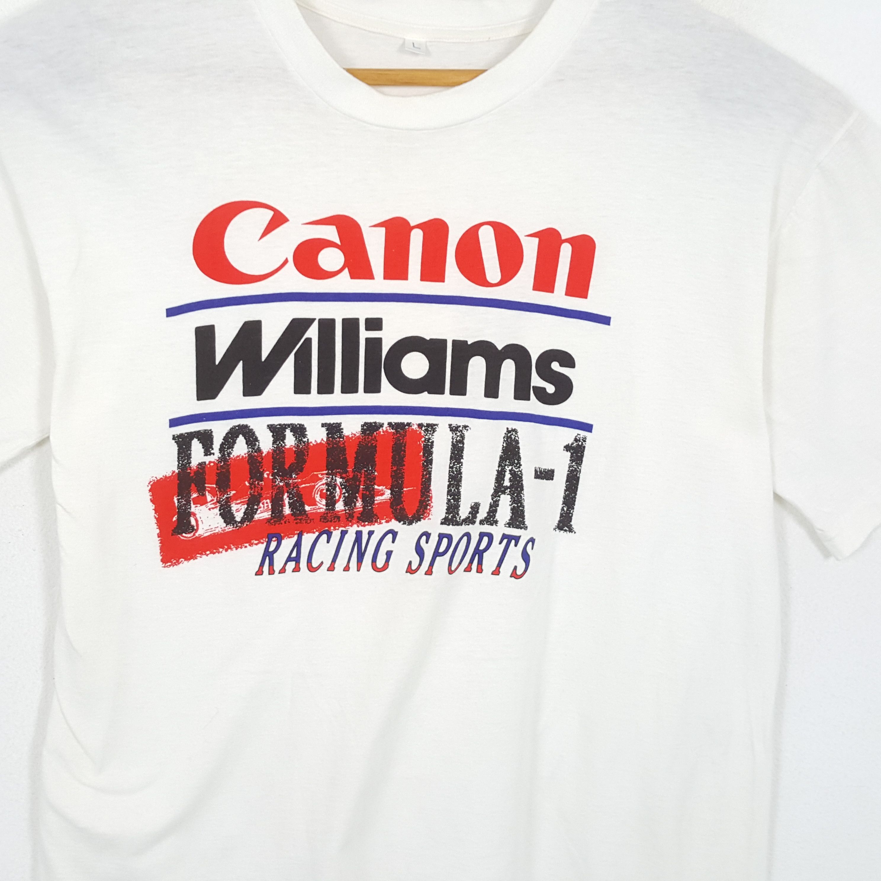 Canon × Vintage Vintage CANON WILLIAMS FORMULA 1 Promo T-Shirts Size US L / EU 52-54 / 3 - 2 Thumbnail