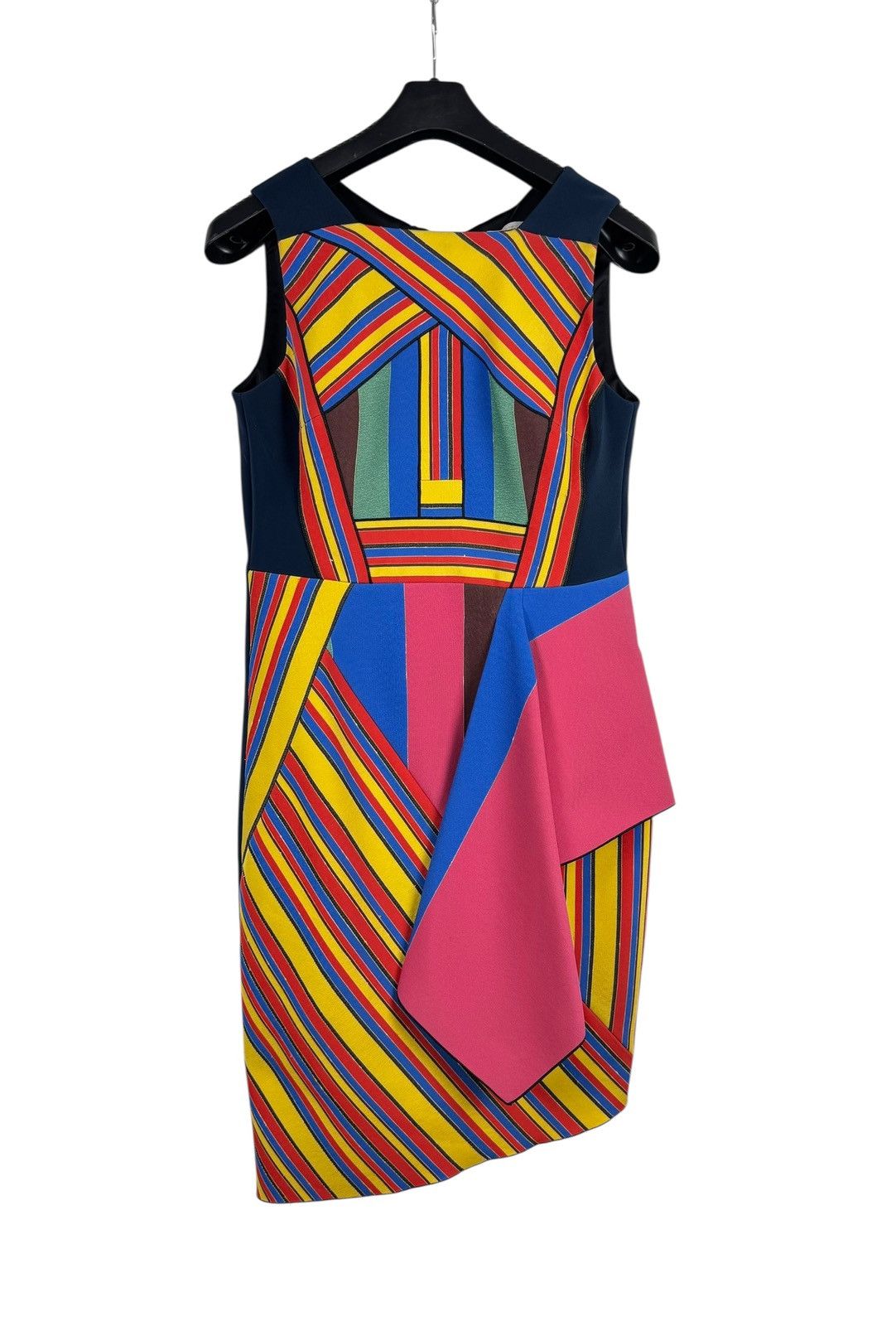 Peter Pilotto Peter Pilotto Patterned Dress Multicolor Polyester Silk 14 Size L / US 10 / IT 46 - 9 Thumbnail
