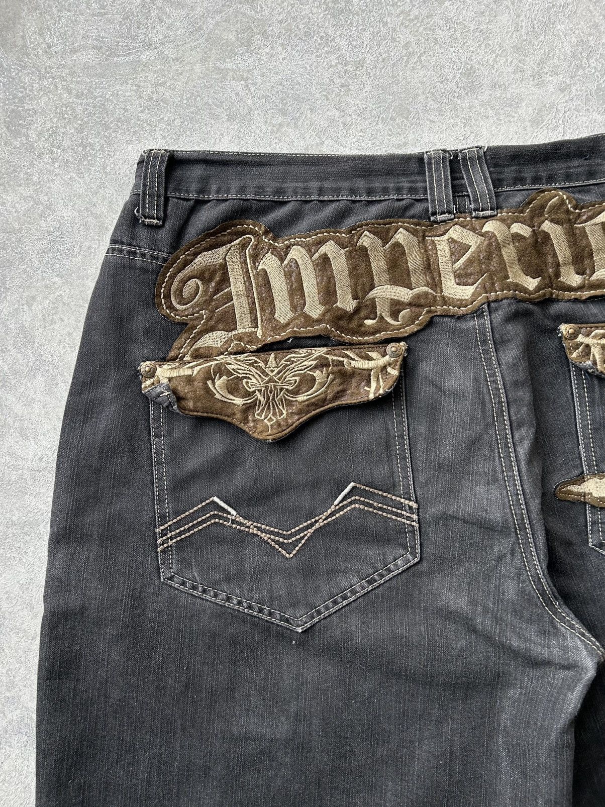 Imperious Y2K Vintage Imperious Embroidered Baggy Jorts JNCO Style Size US 42 / EU 58 - 6 Thumbnail