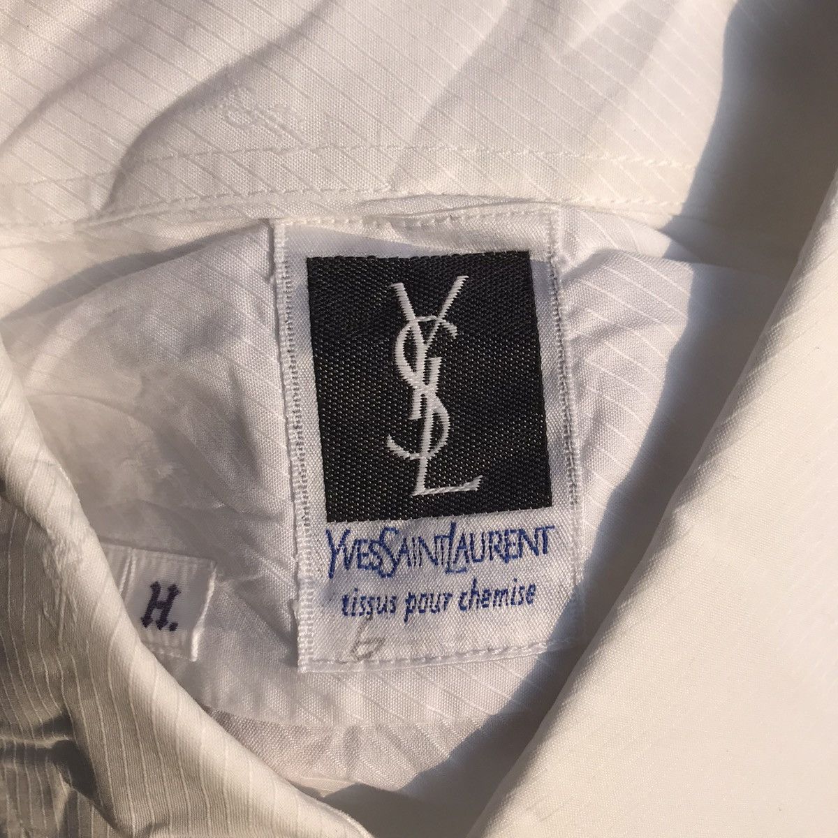 Designer × Saint Laurent Paris × Yves Saint Laurent Vintage YSL yves Saint Laurent White Long sleeves shirt pock Size US M / EU 48-50 / 2 - 9 Thumbnail