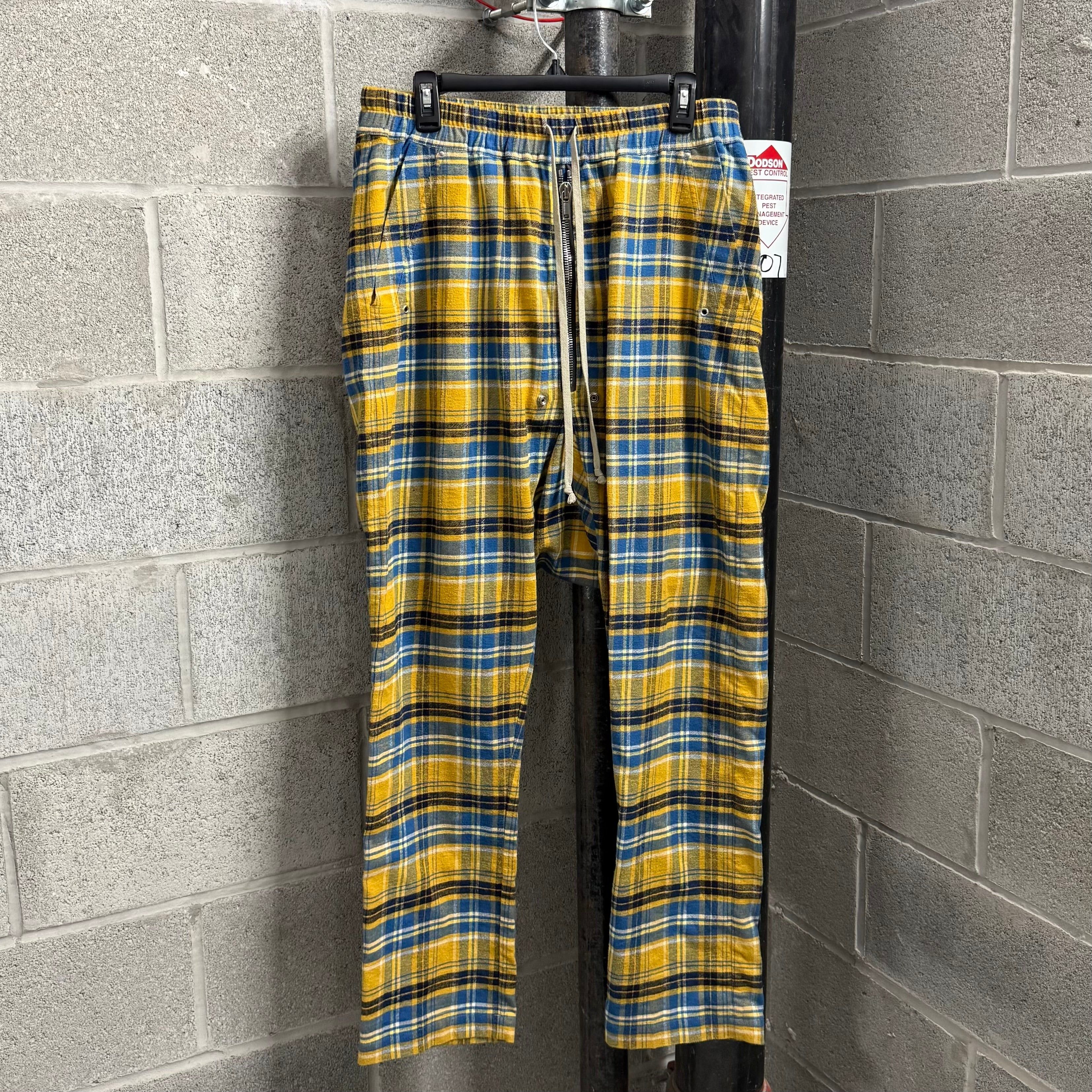 Rick Owens × Rick Owens Drkshdw Rick Owens SS21 Plaid Drop Crotch