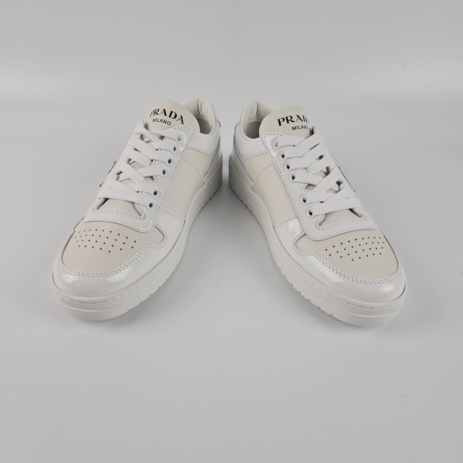 Prada PRADA Downtown $1120 White Leather Sneakers Authentic New Size US 7.5 / IT 37.5 - 9 Thumbnail
