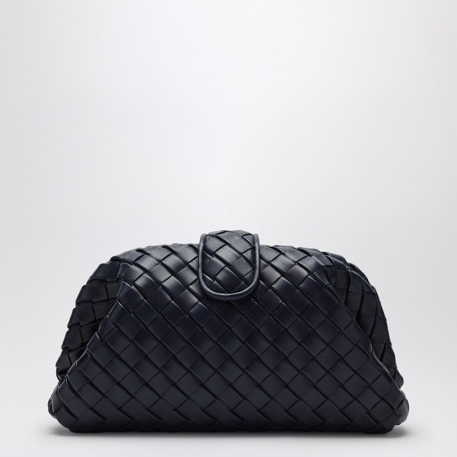 Bottega Veneta o1d2blof0824 Size: OS / Intrecciato Clutch in Dark Blue Size ONE SIZE - 1 Thumbnail