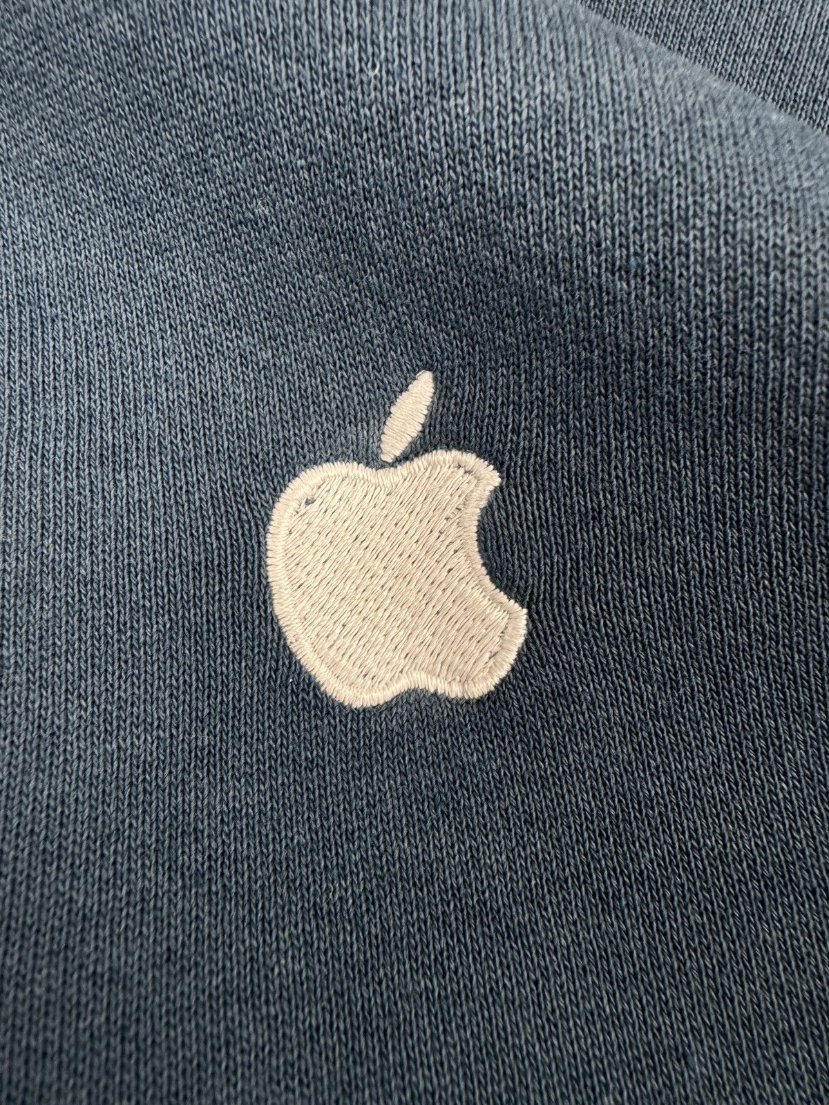 Apple × Vintage Vintage 00s Apple logo marine blue zip hoodie Boxy USA made Size US M / EU 48-50 / 2 - 7 Thumbnail