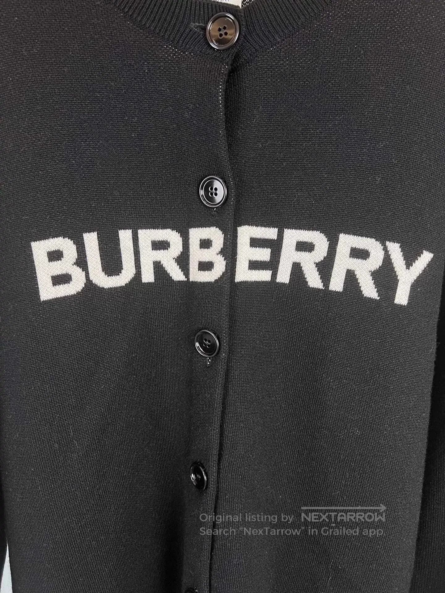 Burberry Burberry Logo Wool Cotton Cardigan. Size US M / EU 48-50 / 2 - 6 Thumbnail