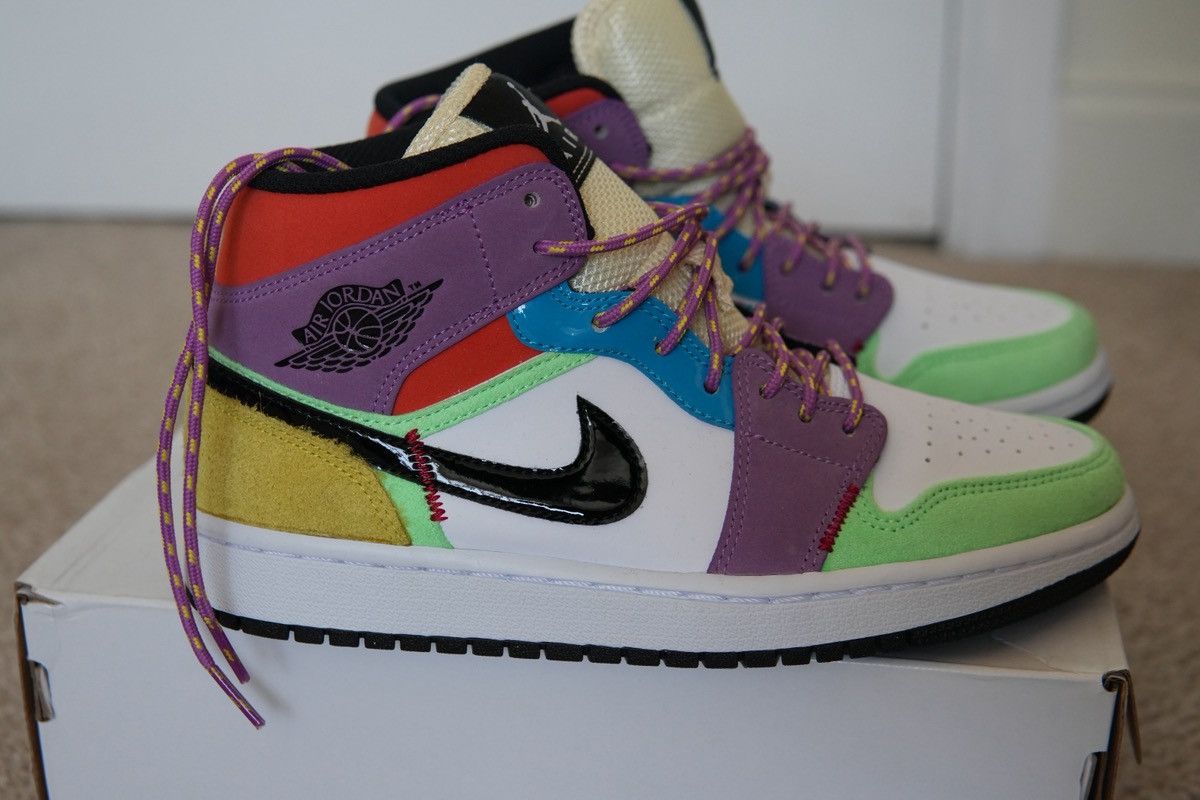 Nike Jordan 1 Mid SE Lightbulb Team Orange Size US 7.5 / IT 37.5 - 3 Thumbnail