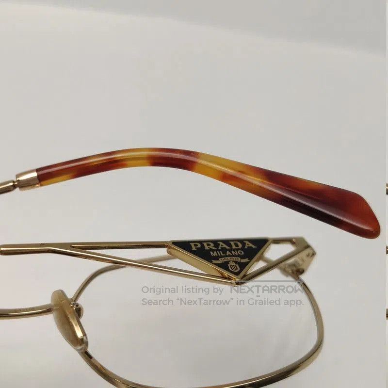 Prada Prada Triangular Logo Full Frame Eyeglasses. Size ONE SIZE - 8 Thumbnail