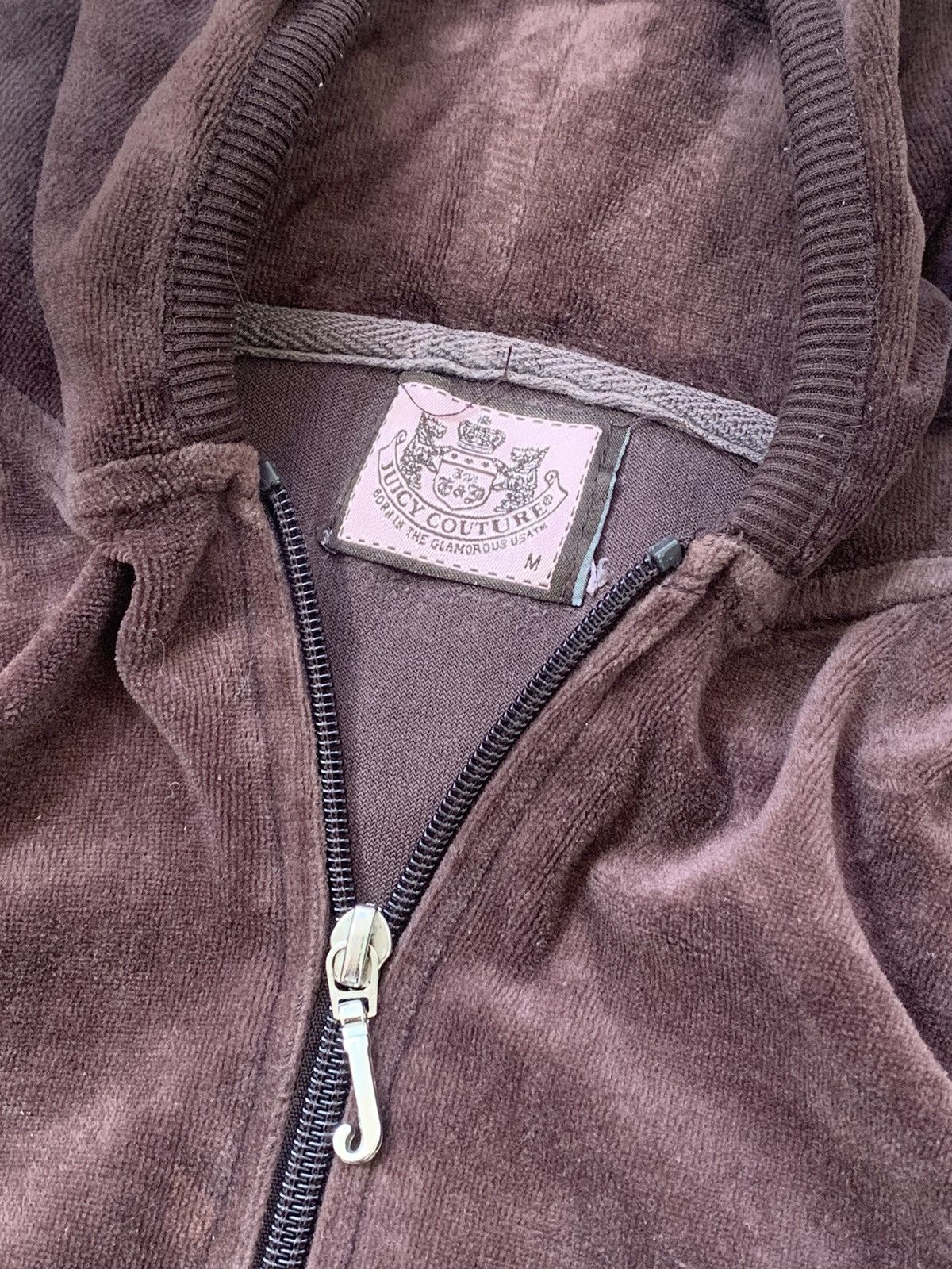 VELOUR VINTAGE JUICY COUTURE BROWN 2000s style SUITS