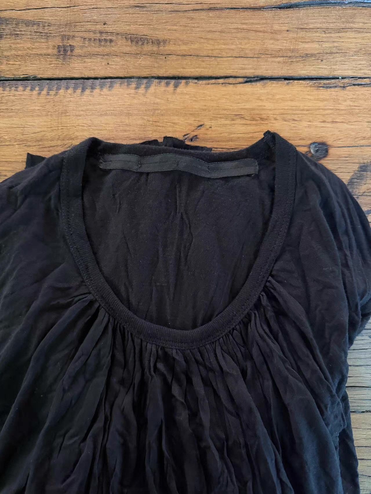 Julius JULIUS 16ss Black Neck Pleated Long Sleeve Top Ｑ25 Size US S / EU 44-46 / 1 - 6 Thumbnail