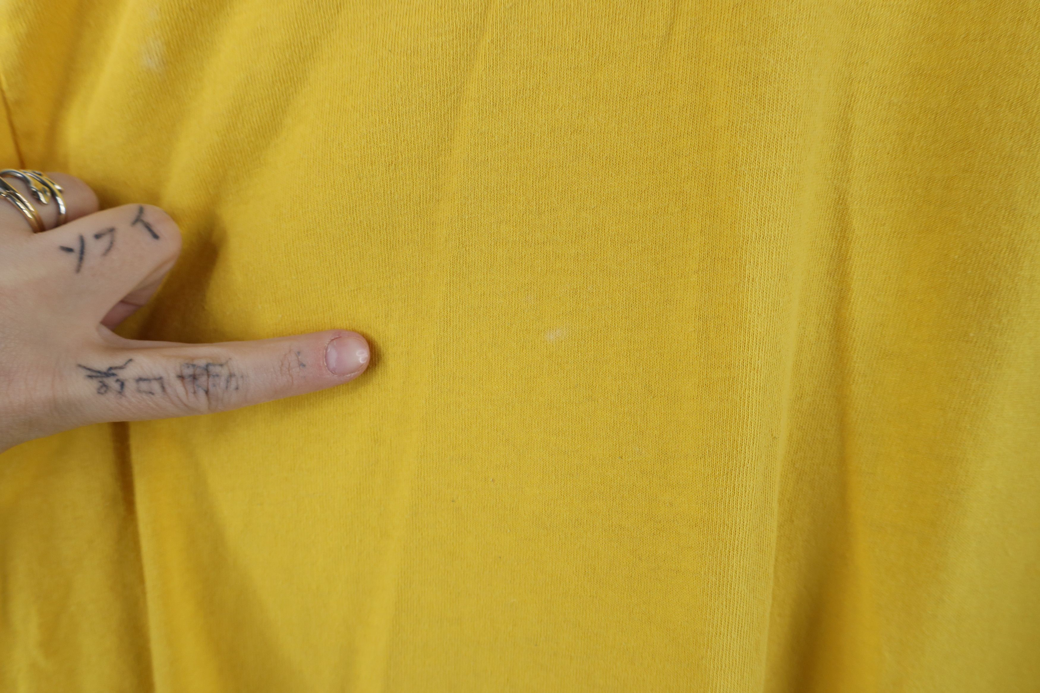 Ralph Lauren × Vintage Vintage 90s Ralph Lauren Spell Out Big Logo T-Shirt Yellow Size US XXL / EU 58 / 5 - 11 Thumbnail