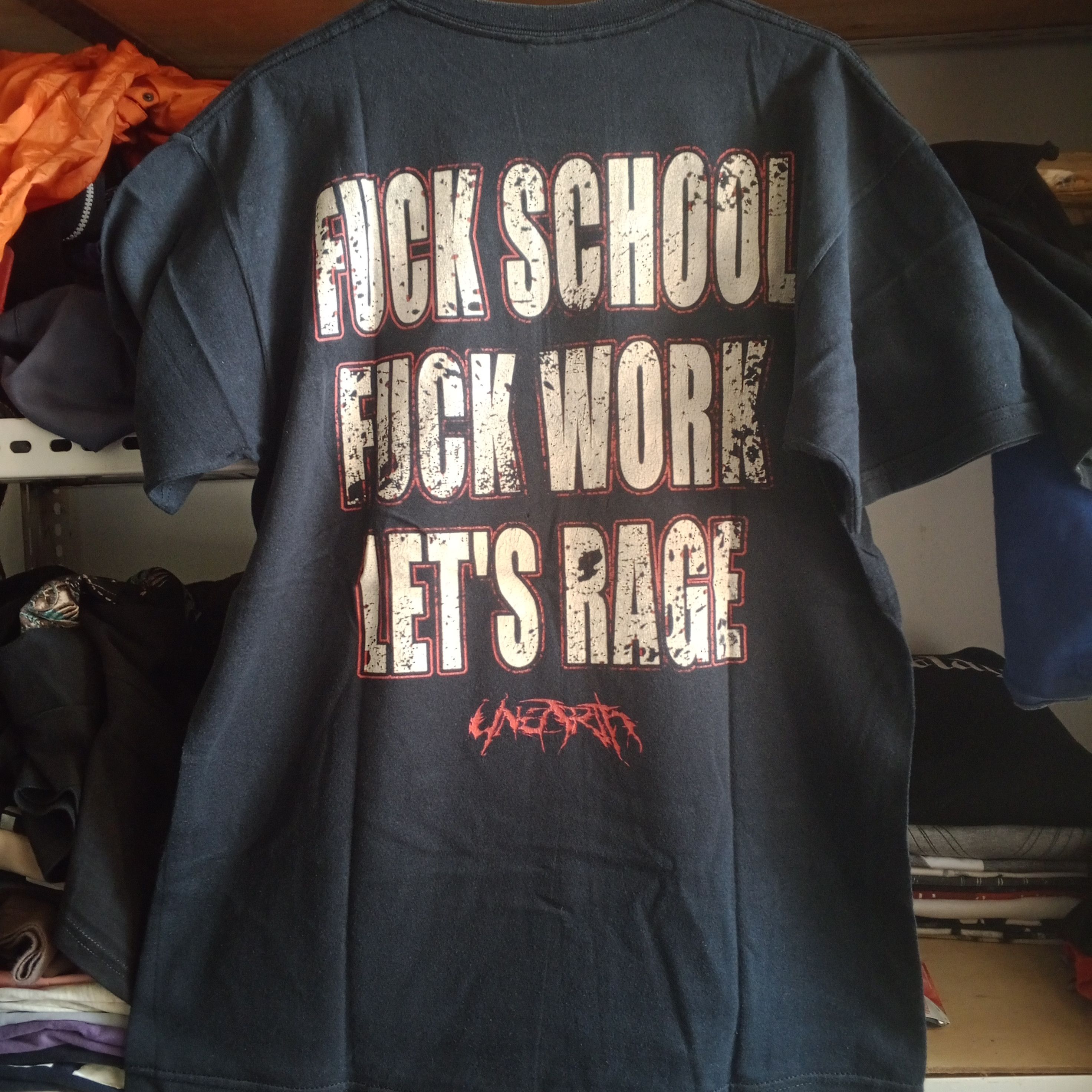 Band Tees Vintage Unearth F**K Scholl F**K Work Size US M / EU 48-50 / 2 - 3 Thumbnail