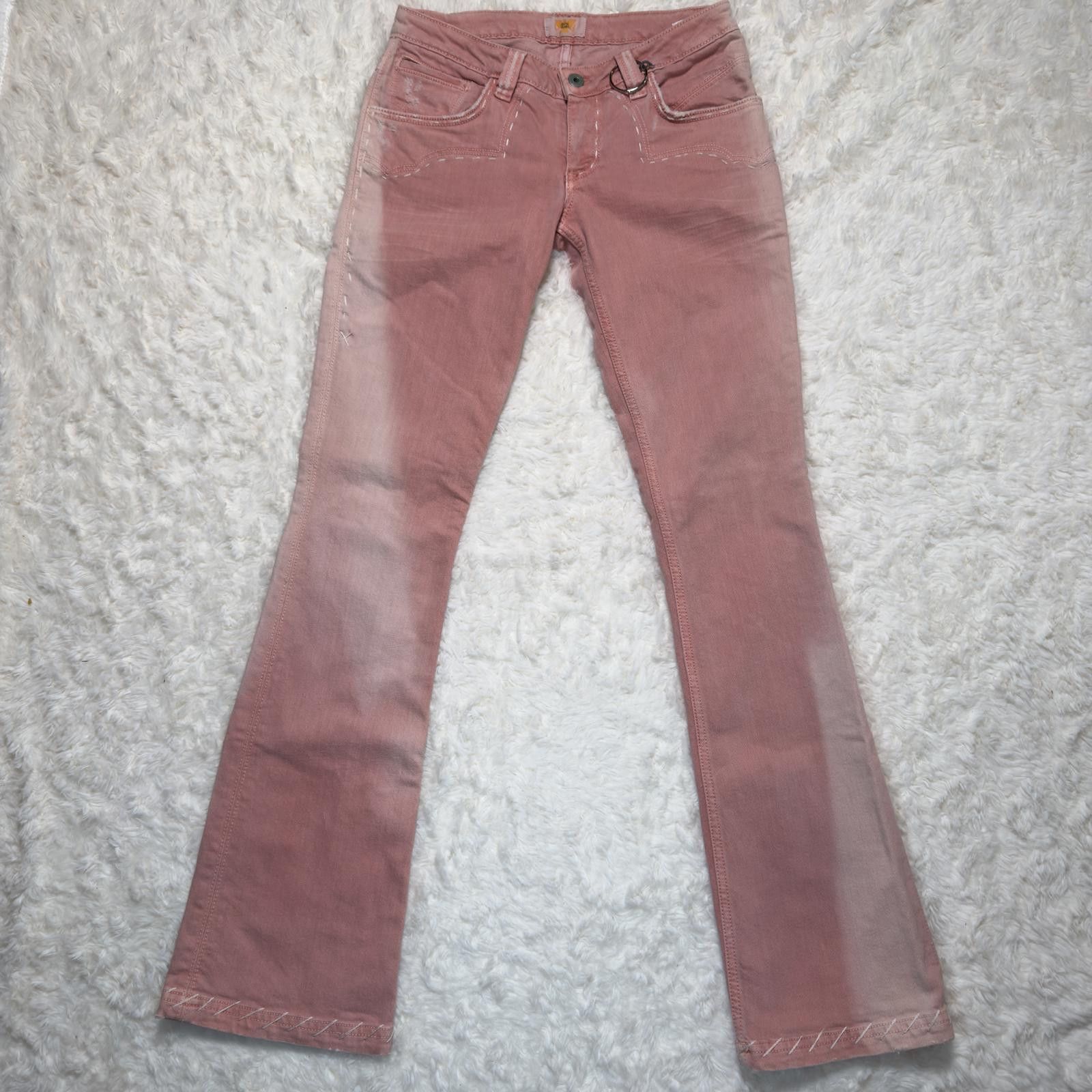 Antik Denim Vintage Antik Denim Y2K Low Rise Flare Jeans Pink Size 27" / US 4 / IT 40 - 1 Thumbnail