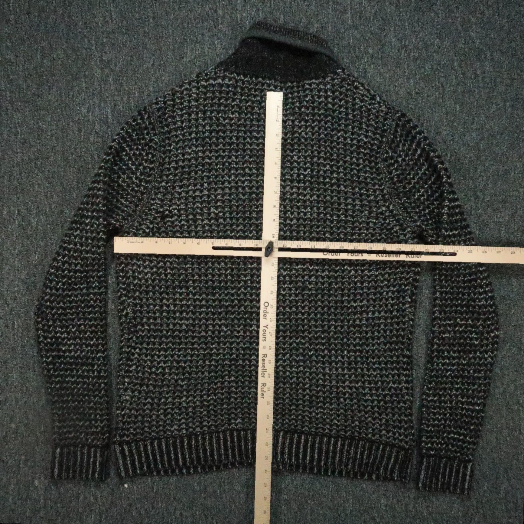 Rag & Bone rag & bone Sweater Womens Large Black Gray Wool Blend Shawl Cardigan NWT Size L / US 10 / IT 46 - 6 Thumbnail