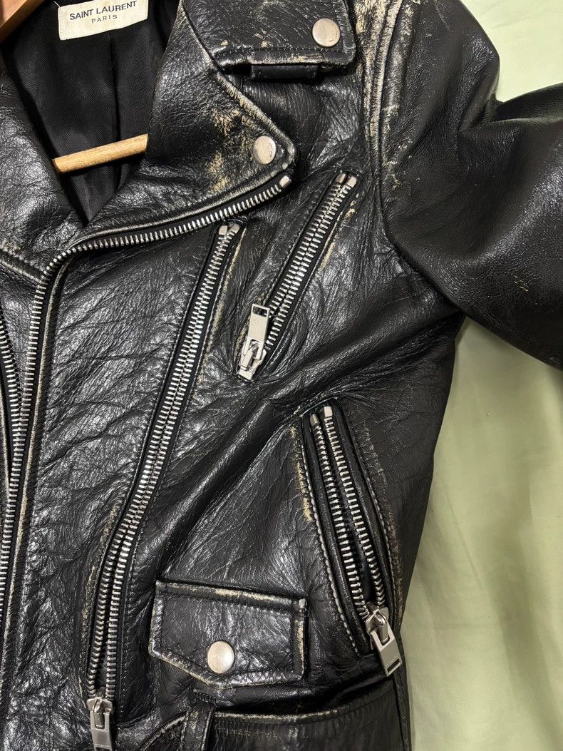 Yves Saint Laurent Saint Laurent Leather Garment jacket 2502-Nextarrow Size XS / US 0-2 / IT 36-38 - 2 Thumbnail