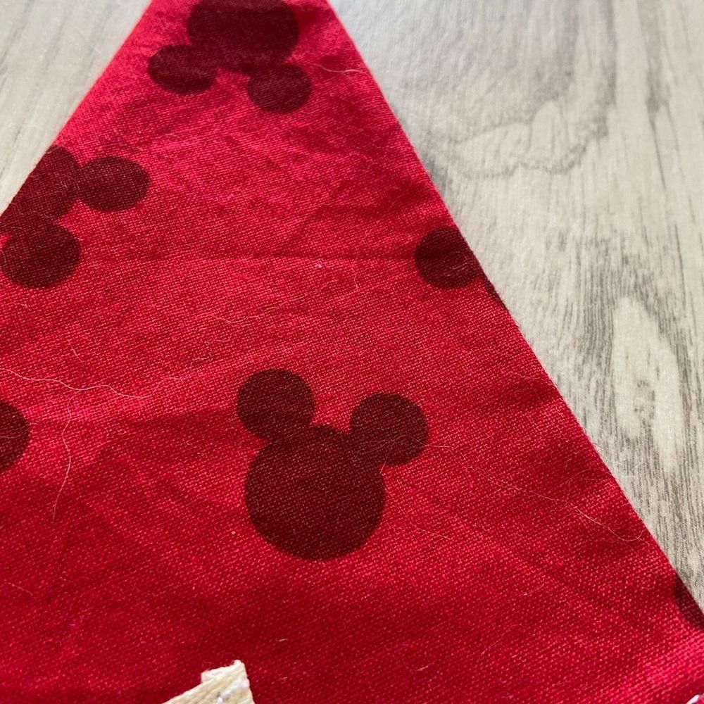 Designer Paw Heaven Co Red Mickie Mouse Dog Bandana Size ONE SIZE - 4 Thumbnail