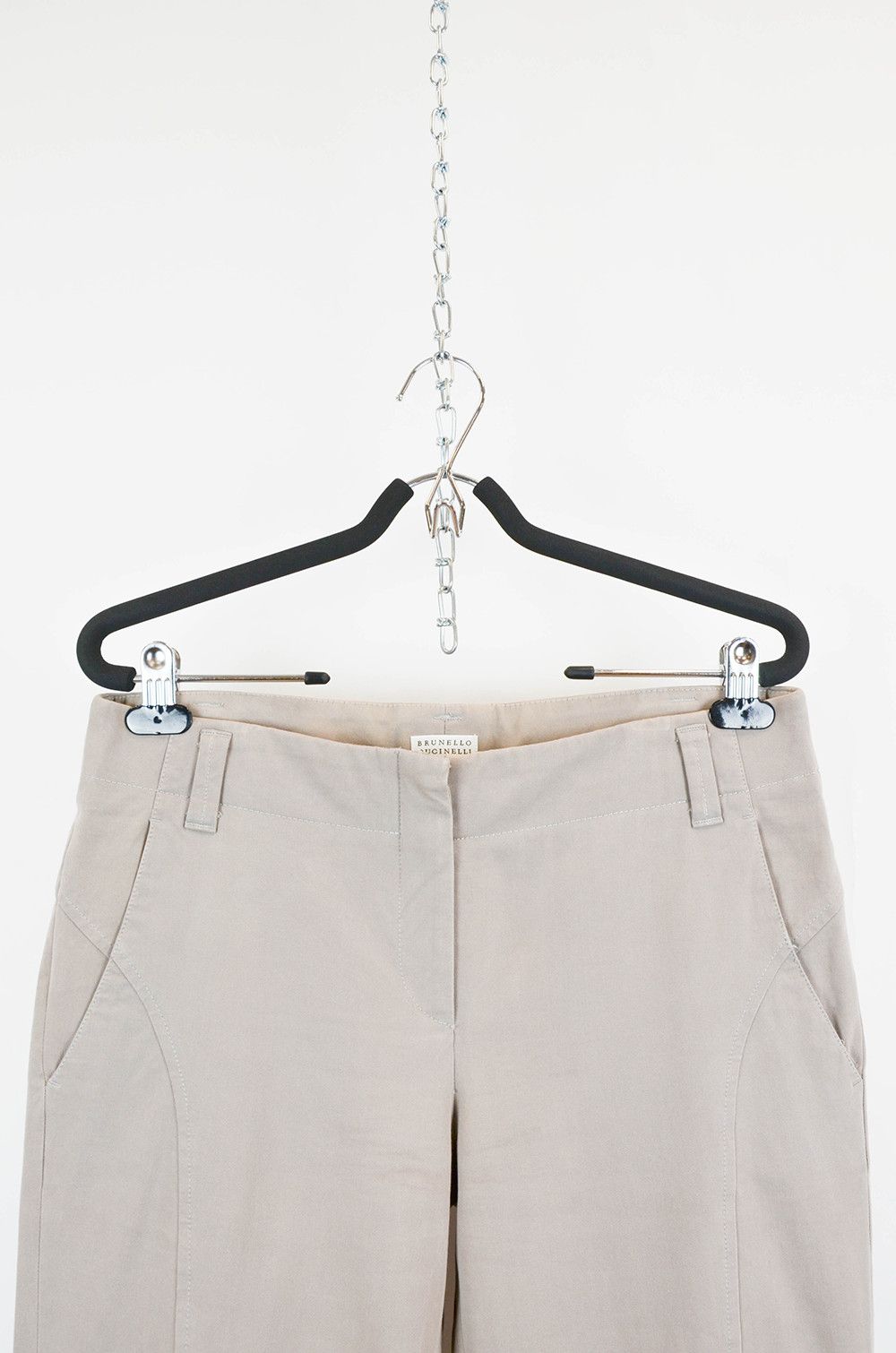 Brunello Cucinelli BRUNELLO CUCINELLI Beige Pants - 42 Size 28" / US 6 / IT 42 - 6 Thumbnail