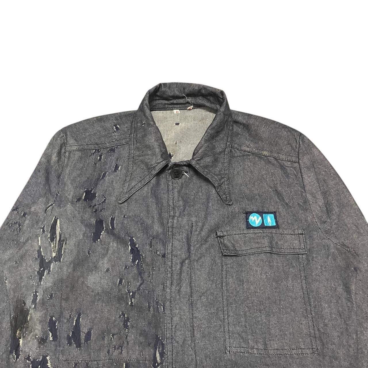 Vintage Vintage Adolphe Lafont Thrashed Denim Jacket Size US S / EU 44-46 / 1 - 2 Thumbnail
