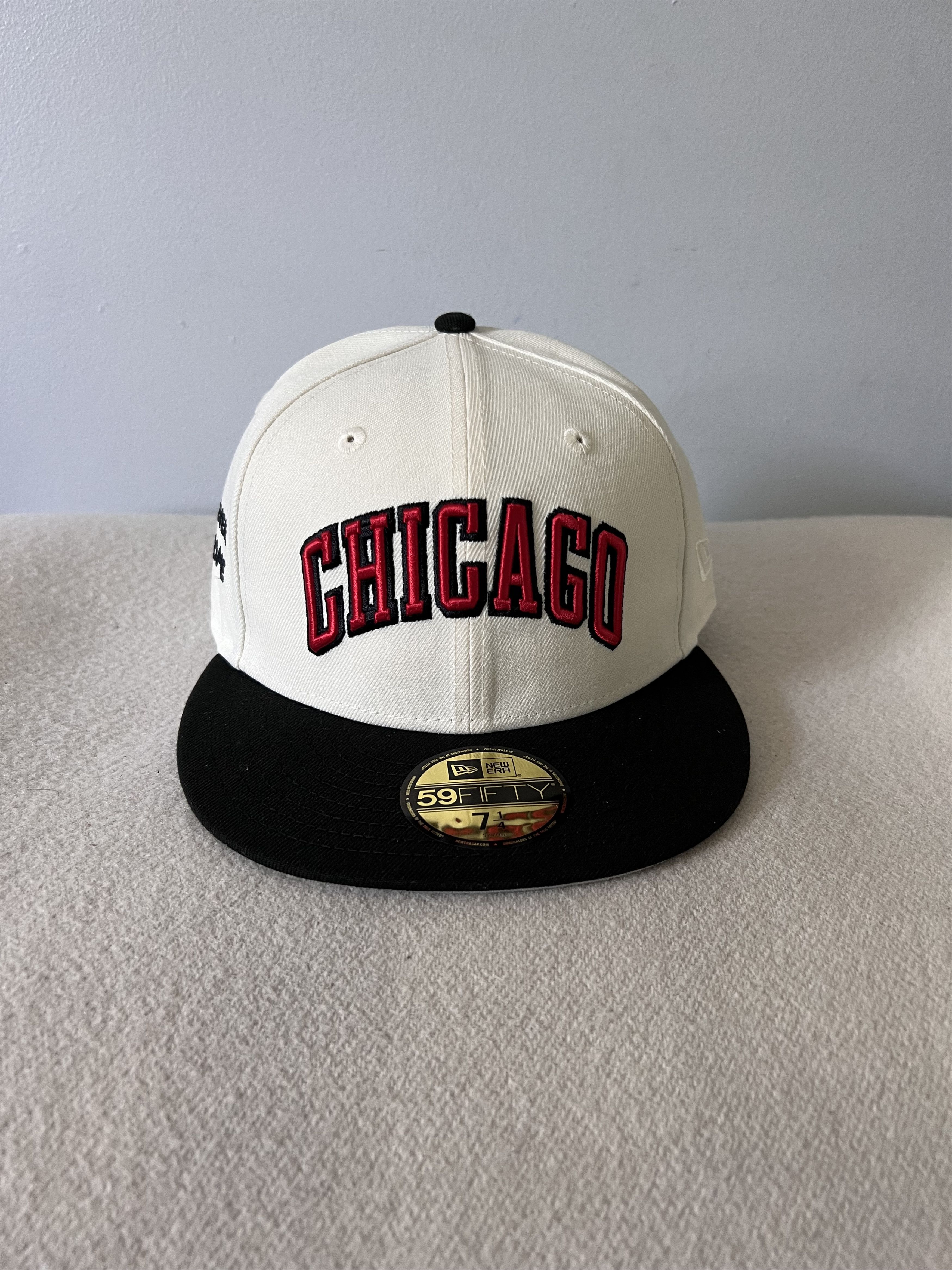 Hat Club × New Era 7 1/4 New Era Jae Tips Chicago Bulls 59FIFTY Fitted Hat Size ONE SIZE - 2 Thumbnail