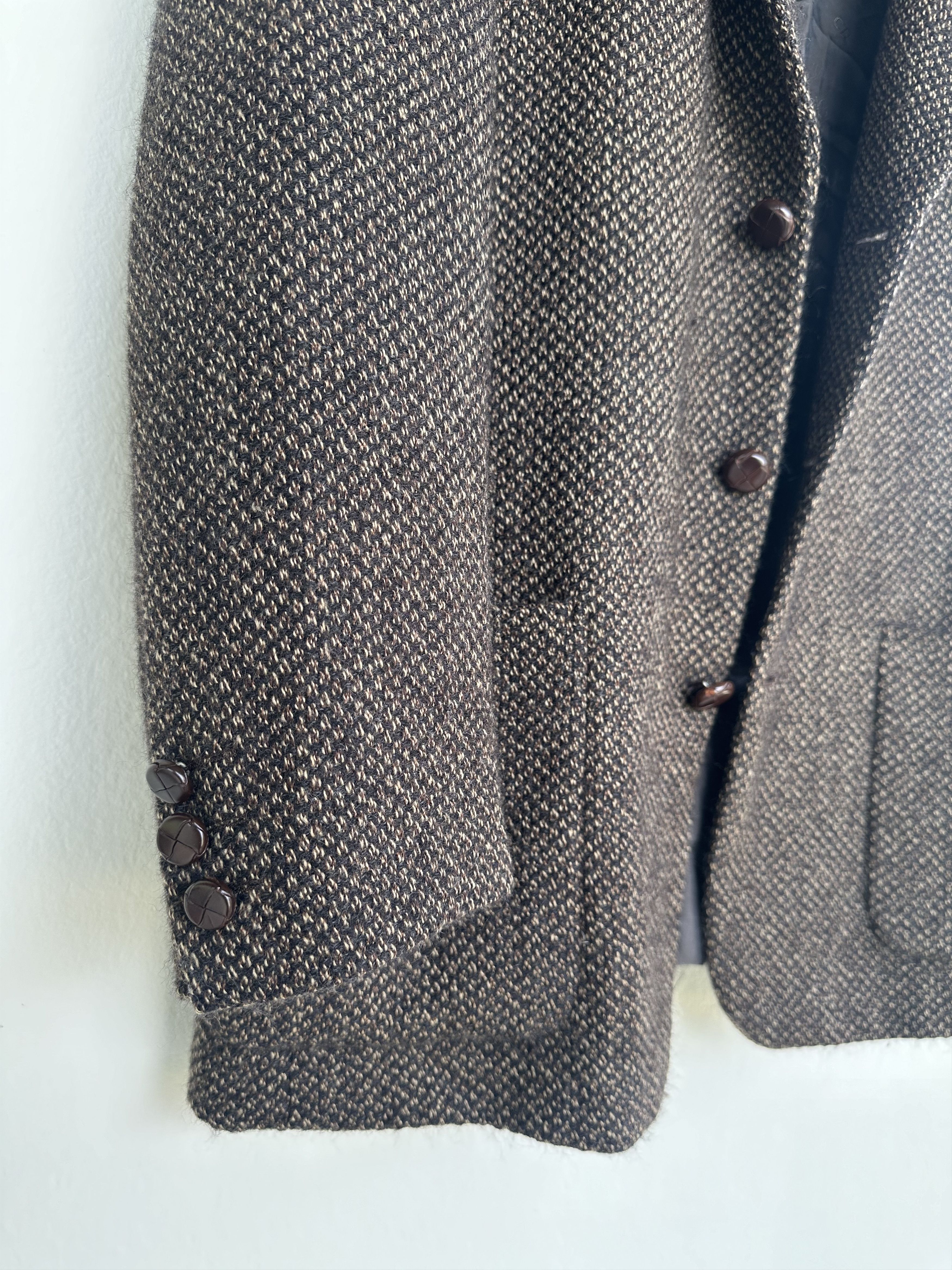 Christian Dior Monsieur Vintage 80s Christian Dior Monsieur Tweed Suit Coat Size 40S - 6 Thumbnail