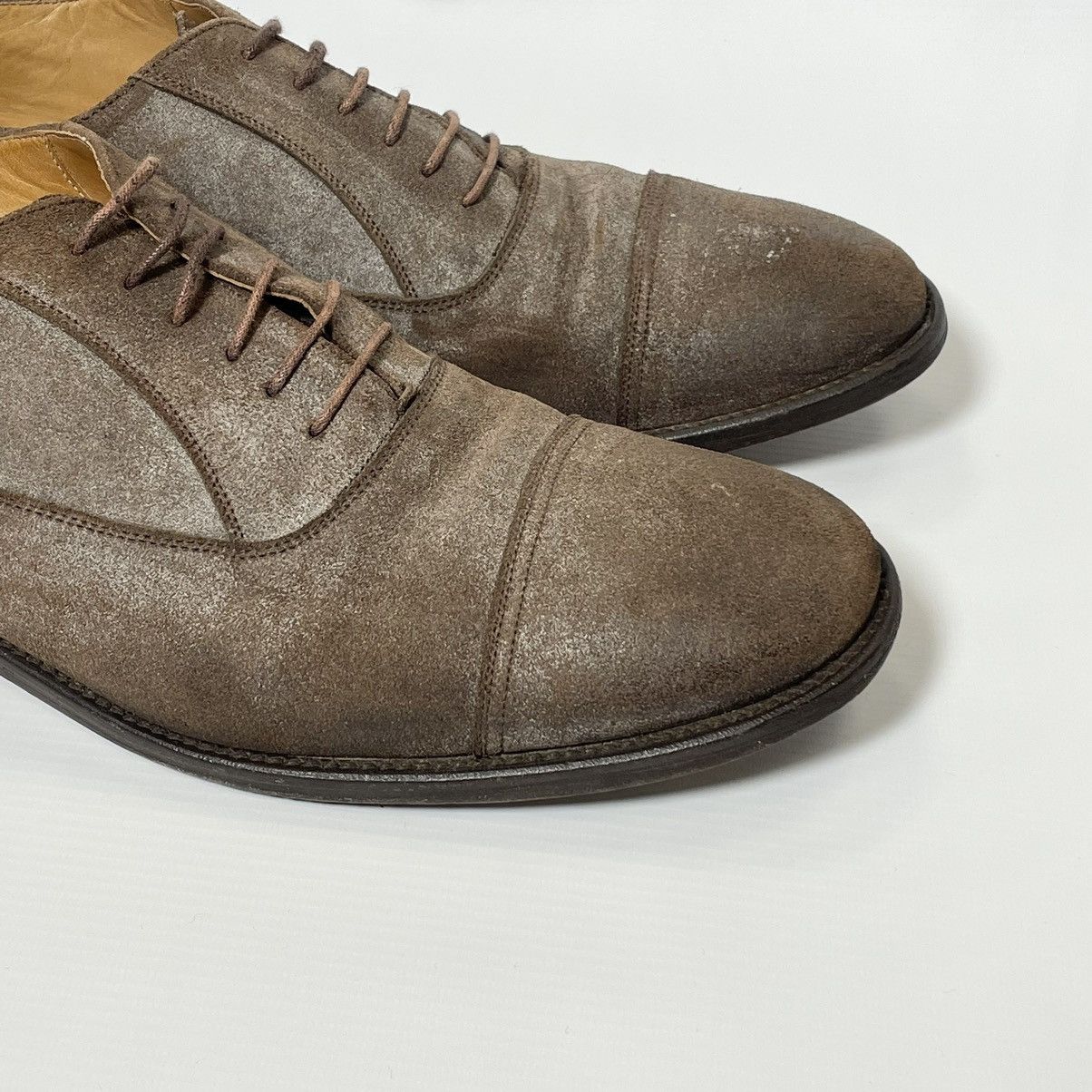 Maison Margiela ‘Mould’ Effect Suede Oxford Shoes Size US 11 / EU 44 - 7 Thumbnail
