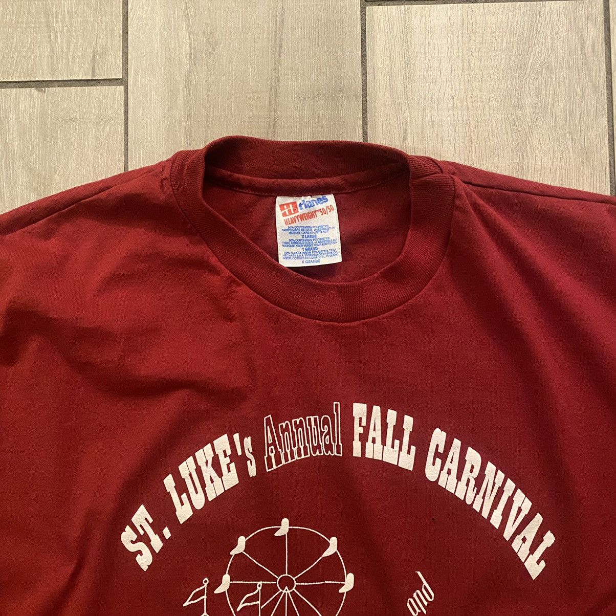Harley Davidson × Nike × Stussy Vintage 90s Red Oktoberfest Single Stitch Graphic Tee XL Size US XL / EU 56 / 4 - 4 Thumbnail