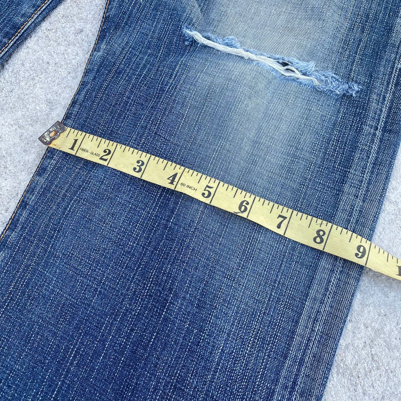 If Six Was Nine Vintage Edwin 503 Blue Trip Egdeline Distressed Denim Size US 36 / EU 52 - 6 Thumbnail