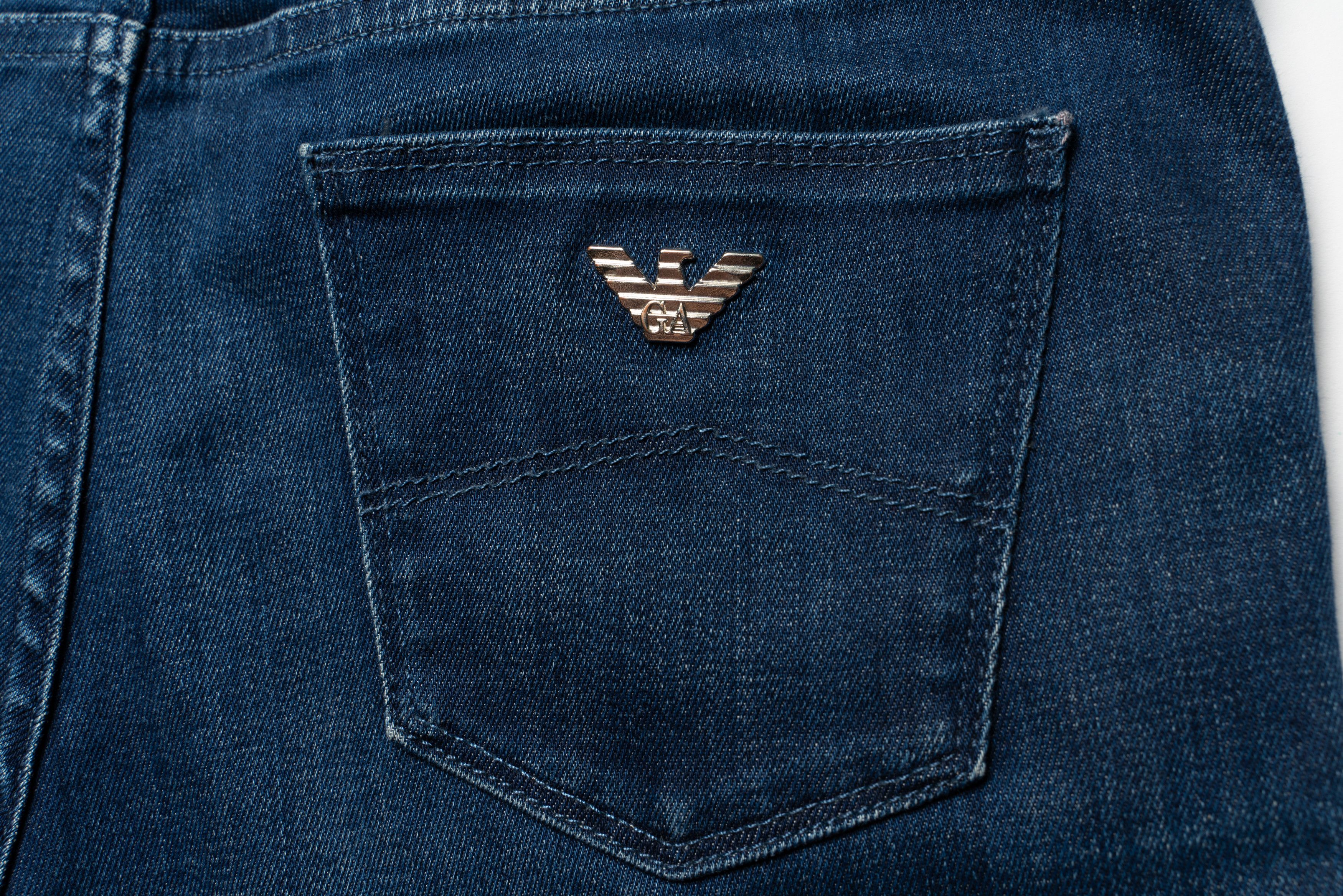 Armani 🔴 ARMANI JEANS Blue Denim Jeans Size 28" / US 6 / IT 42 - 12 Thumbnail