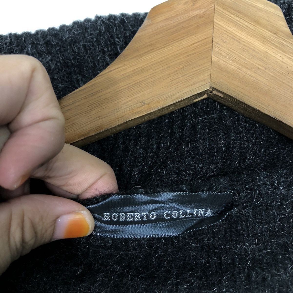 Roberto Collina 📌Rich Black Turtle Neck Knit Sweater Roberto Collina Size US M / EU 48-50 / 2 - 20 Thumbnail