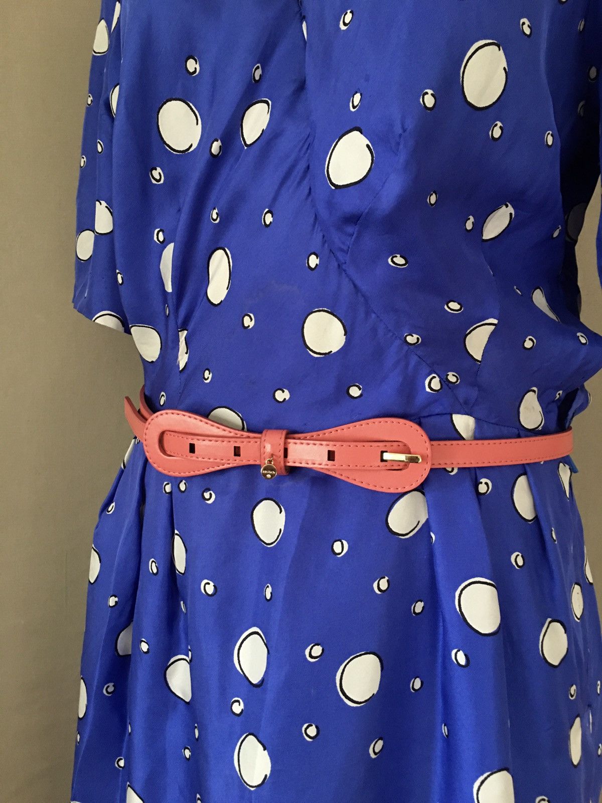 MAX&Co. × Max Mara Max Mara Max & Co. Pink Designer Leather Dress Belt Size ONE SIZE - 2 Thumbnail