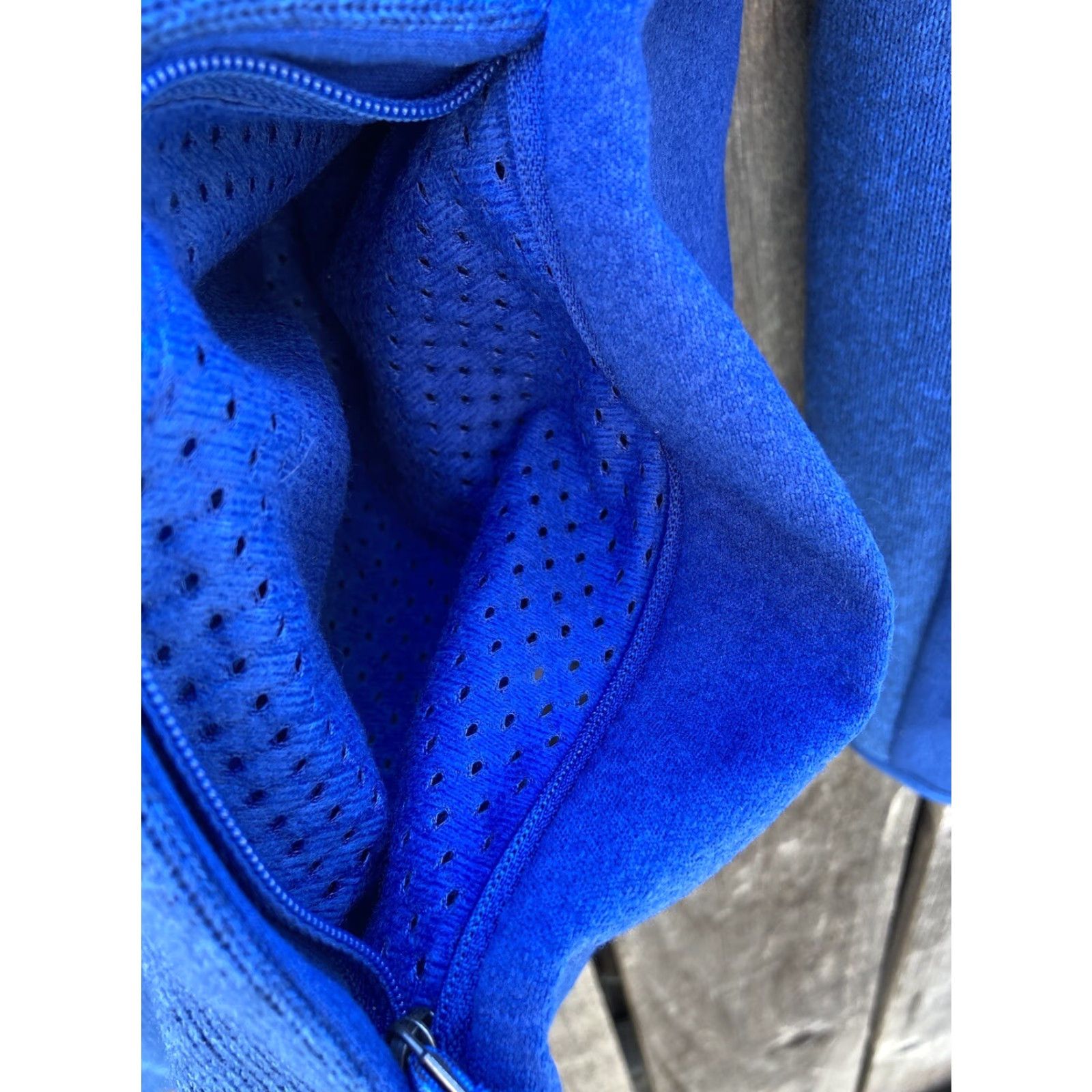 Patagonia Men's Patagonia Blue Solid Full-Zip Hoodie M Double Breast Pocket Poly Stretch Hoodie Size US M / EU 48-50 / 2 - 5 Thumbnail