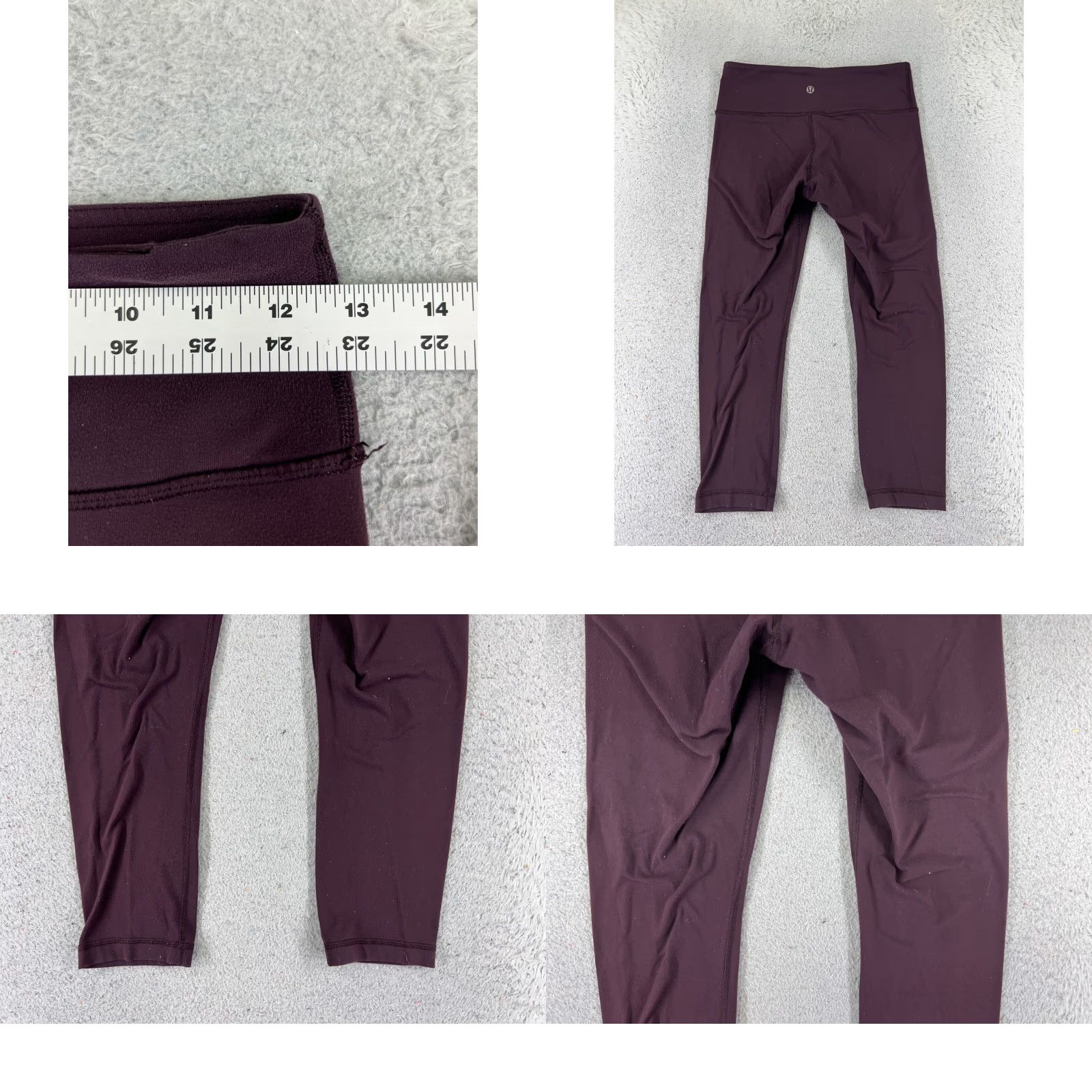 Lululemon Lululemon Leggings Womens 4 Purple Wunder Under Crop 21" Inseam Yoga Read Pockets Zip Pocket Cropped Alignment Align Pair? (Note: This seems off) Size 27" / US 4 / IT 40 - 10 Thumbnail
