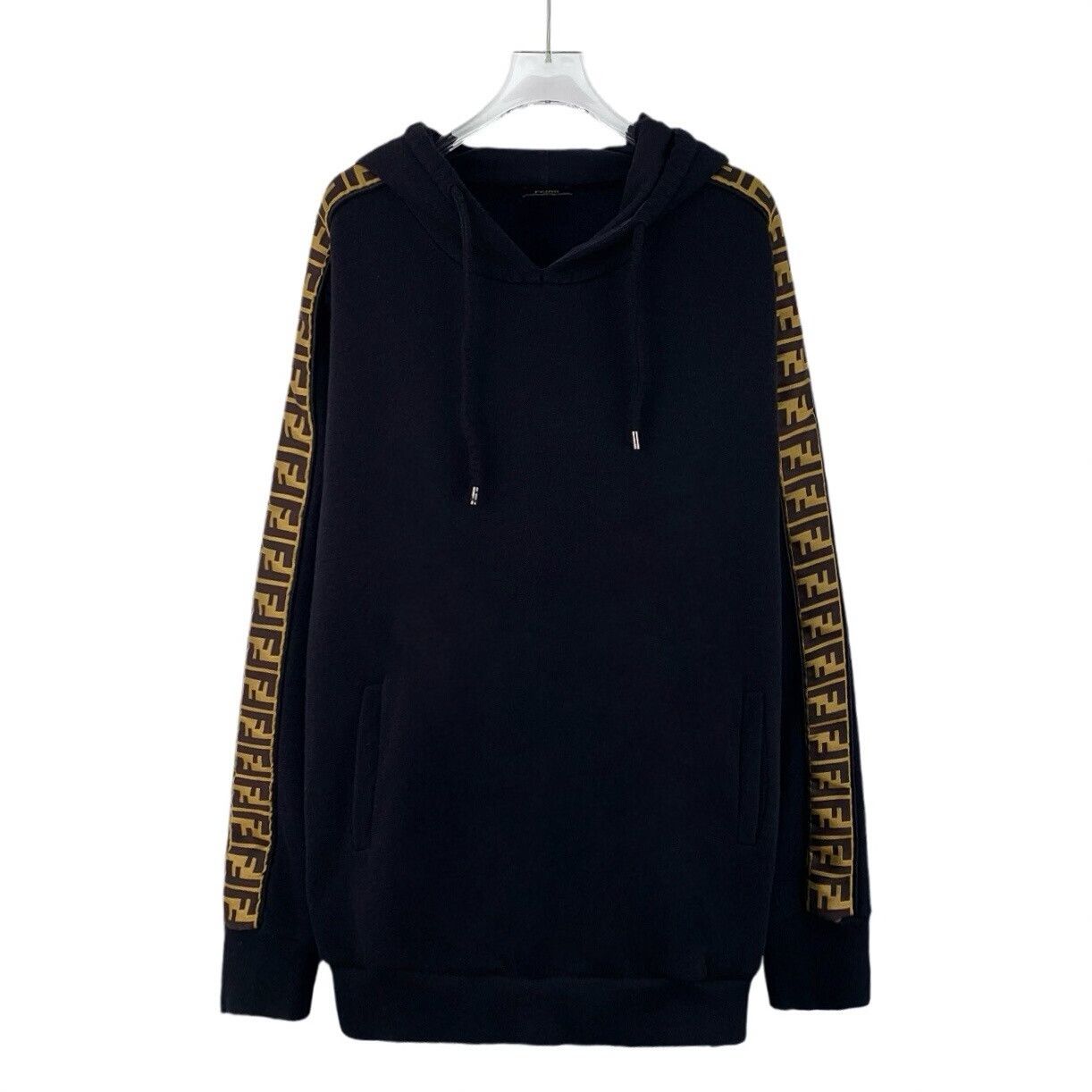 Fendi black logo hoodie with yellow details Size US L / EU 52-54 / 3 - 1 Thumbnail