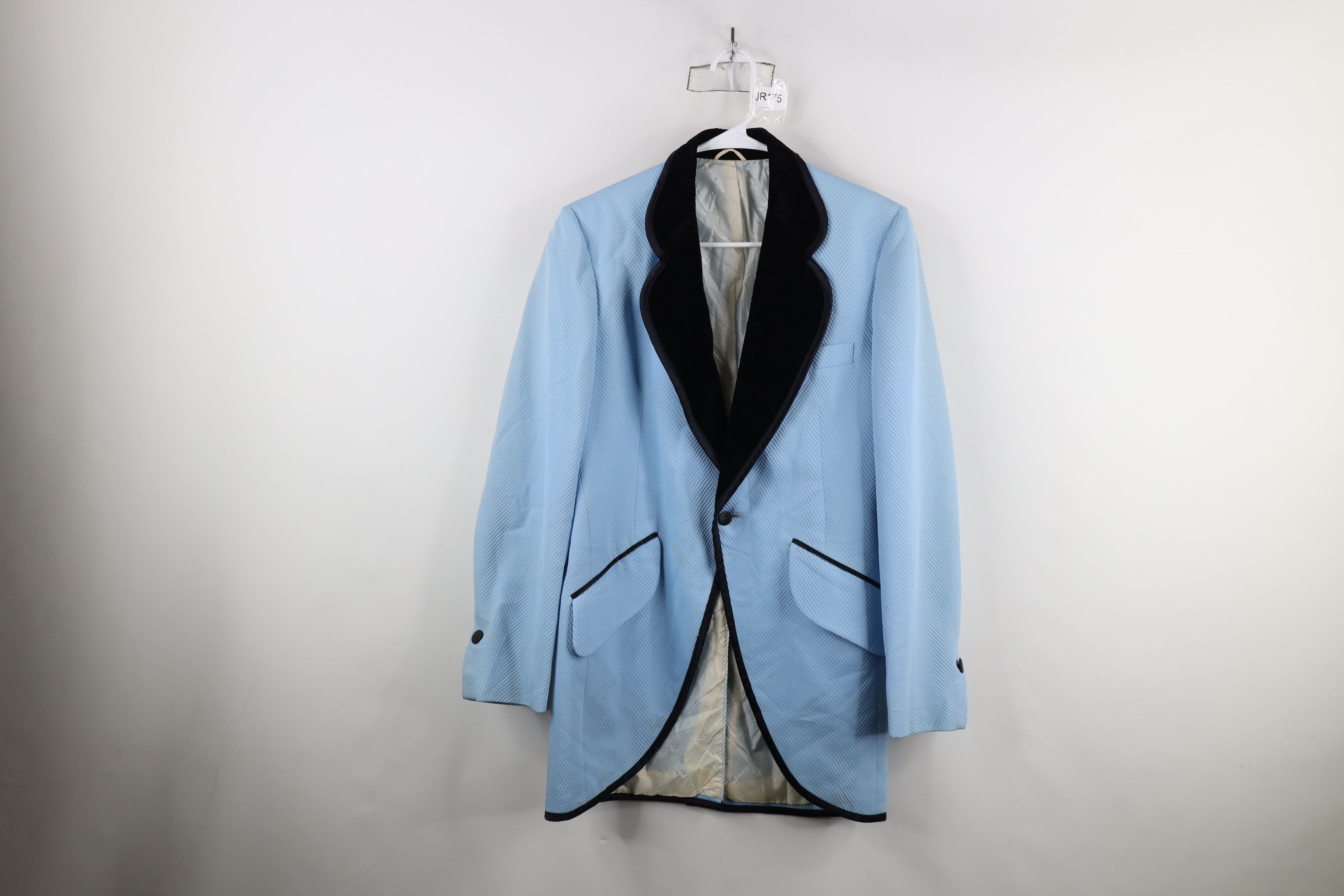 Vintage Vintage 60s Rockabilly Collar Smoking Prom Tuxedo Jacket Size US L / EU 52-54 / 3 - 1 Thumbnail
