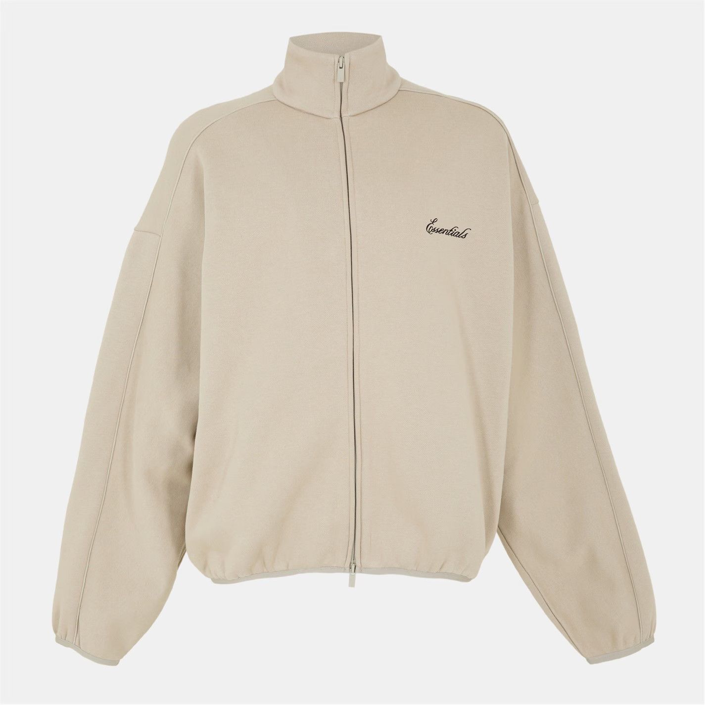 Fear of God o1g2r1mq0426 Fleece Relaxed Fit Zip Tracksuit Jacket Beige Size US L / EU 52-54 / 3 - 1 Thumbnail