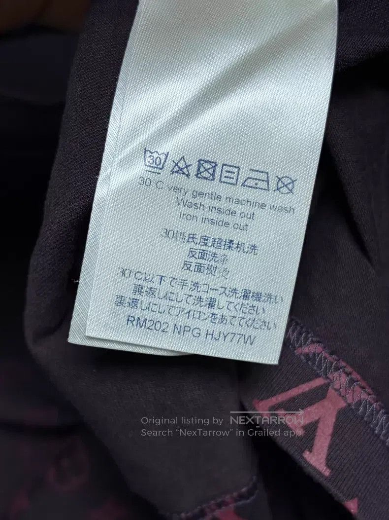 Louis Vuitton Louis Vuitton Burgundy Gradient Logo Short Sleeve T-Shirt Size US L / EU 52-54 / 3 - 5 Thumbnail