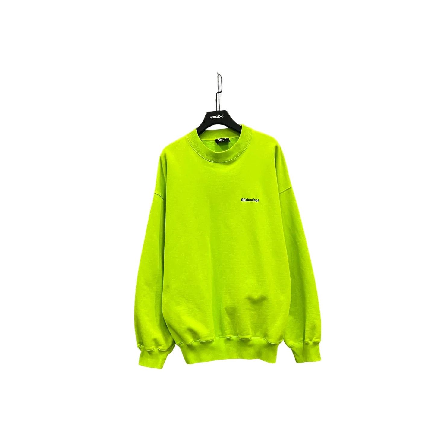 Balenciaga Balenciaga Neon Green Logo Sweatshirt S Size US S / EU 44-46 / 1 - 1 Thumbnail