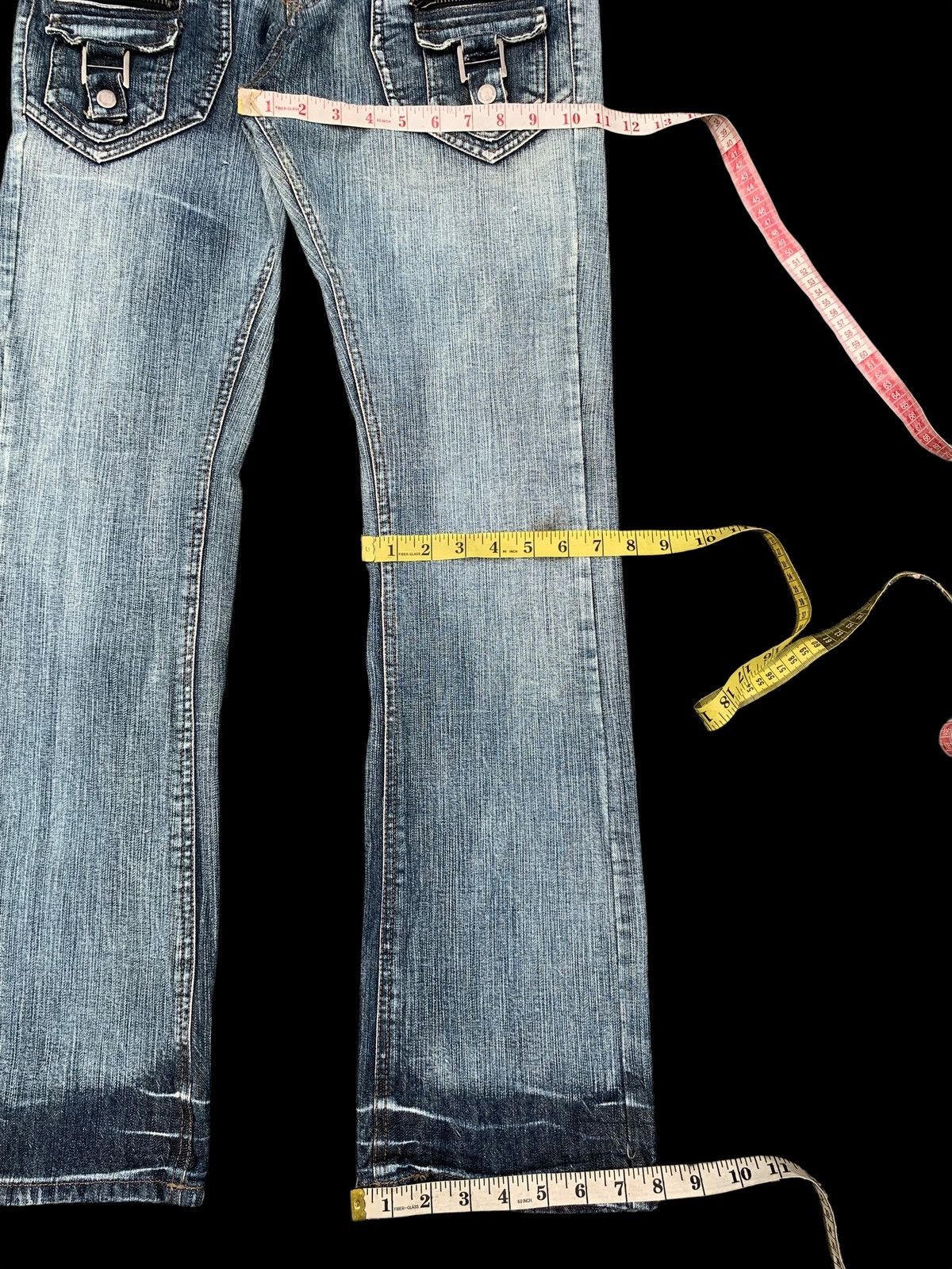 Kapital FLARE💥IN THE ATTIC RUSTY JAPANESE PUNK DISTRESSED DENIM Size US 32 / EU 48 - 19 Thumbnail