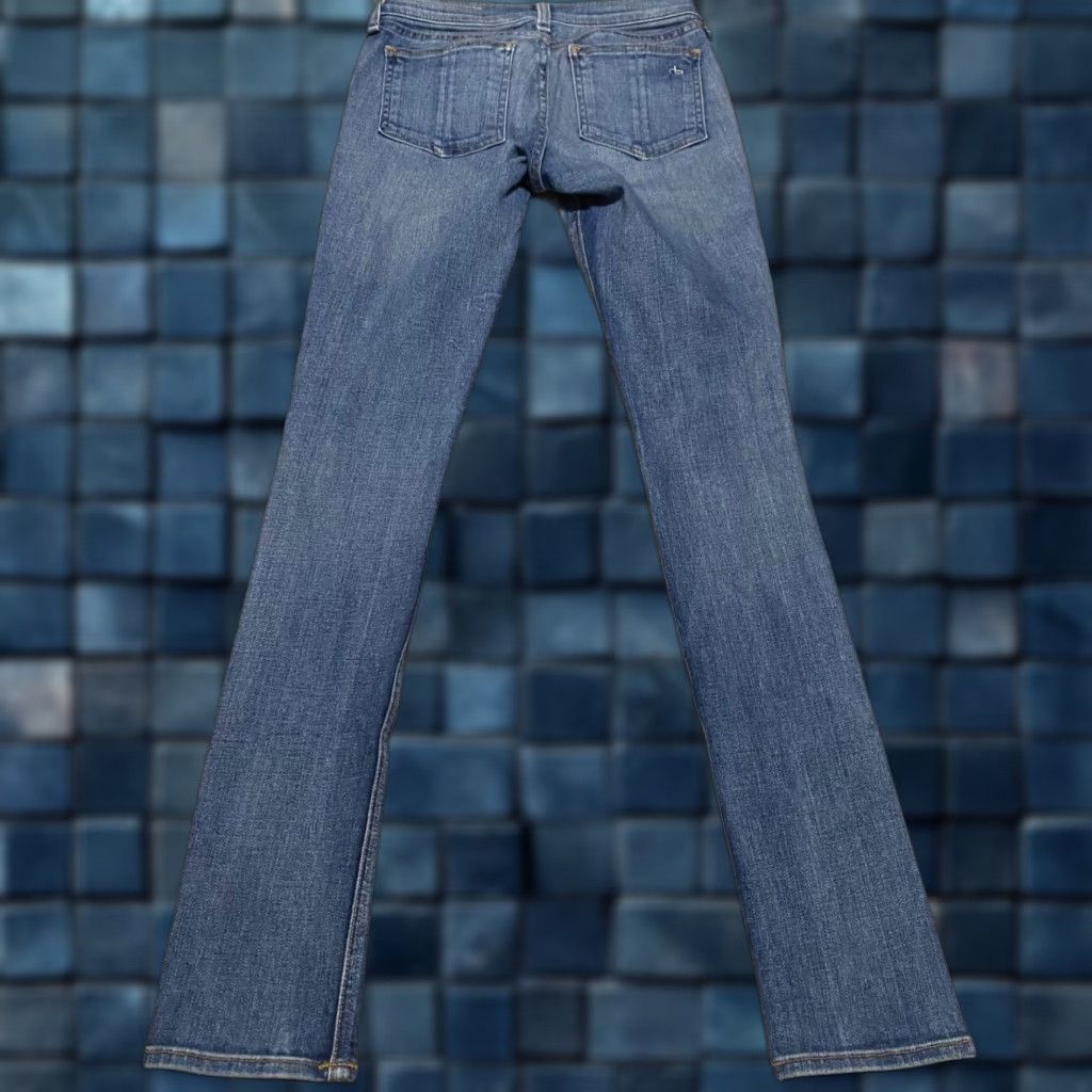 Rag & Bone VINTAGE Rag & Bone Womens Jeans Blue Denim Medium Wash Skinny Distressed Low Rise 24 5-Pocket Design Rise High Relaxed? Size 42" / US 20 - 1 Thumbnail