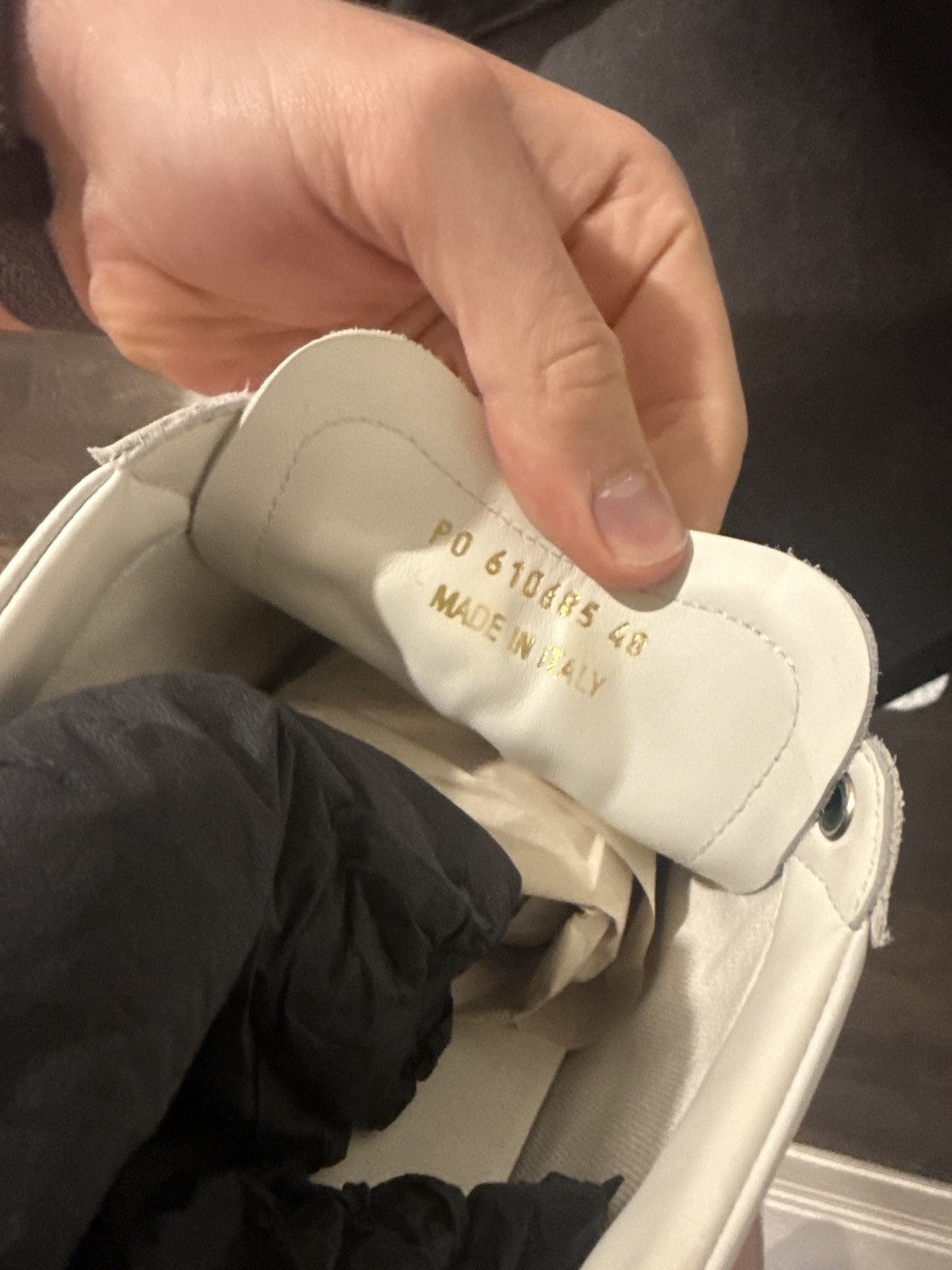 Saint Laurent Paris Saint Laurent SL-06 Court Leather 'White Dark Basil' Size US 15 / EU 48 - 6 Thumbnail