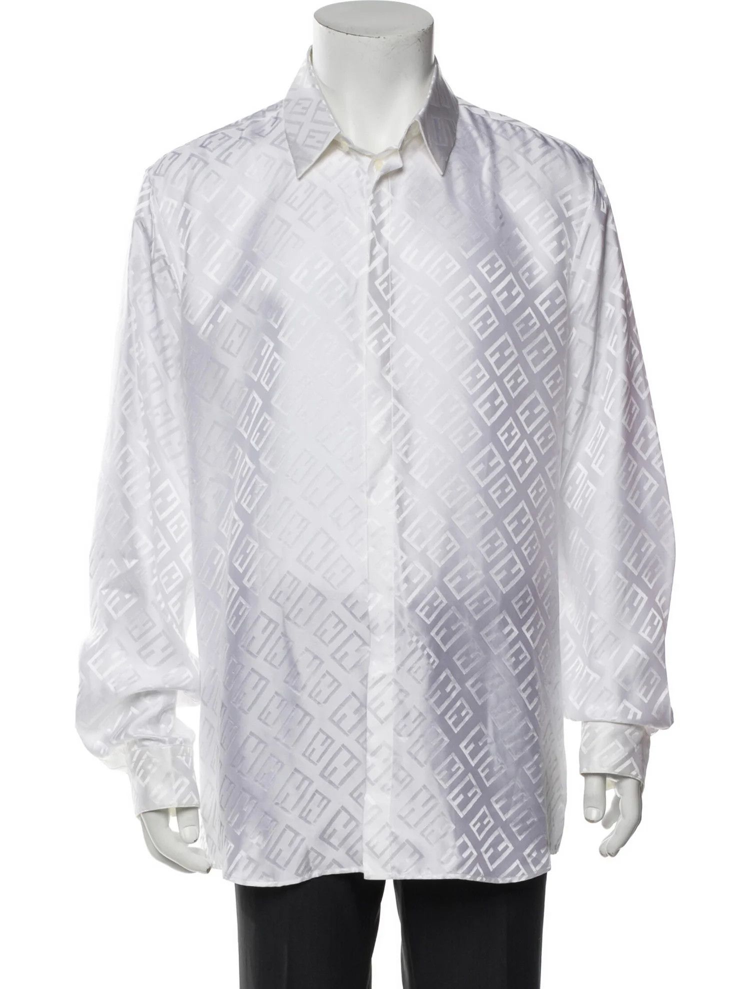 Fendi Fendi Silk Shirt Size US XL / EU 56 / 4 - 7 Thumbnail