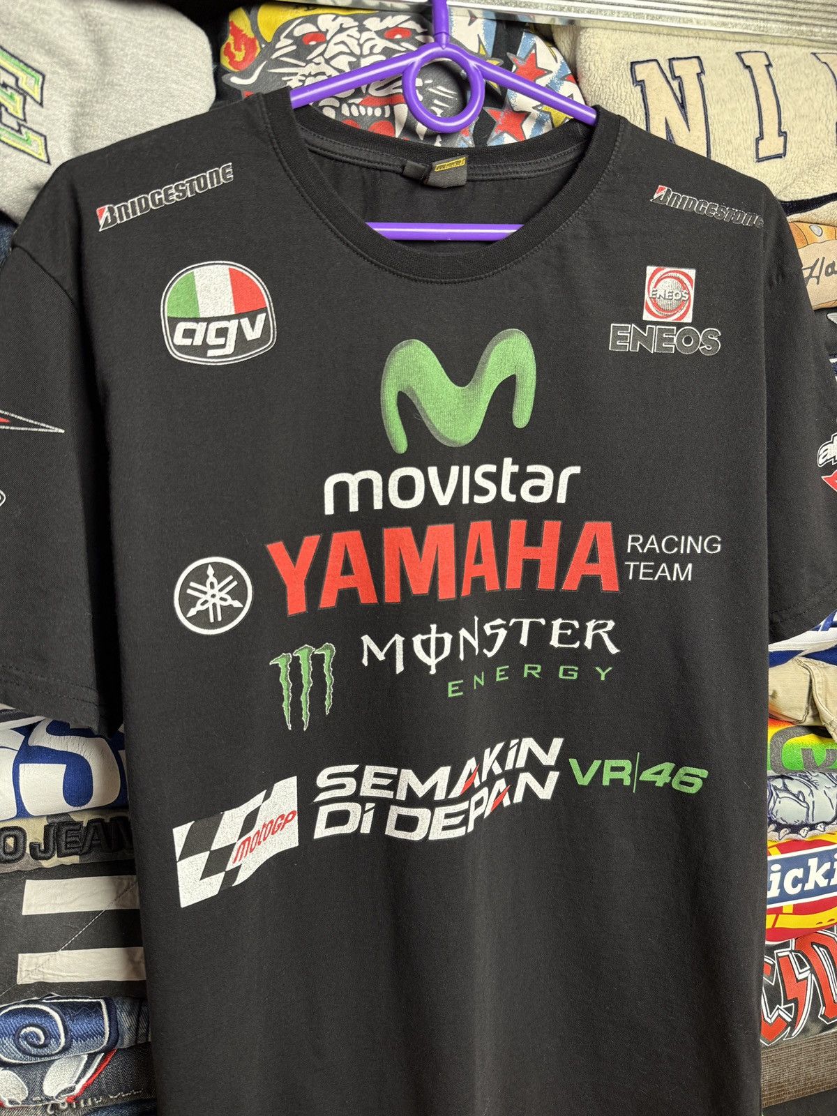 Vintage × Yamaha Yamaha Monster Energy Moto Racing Tee Shirt Size US L / EU 52-54 / 3 - 3 Thumbnail